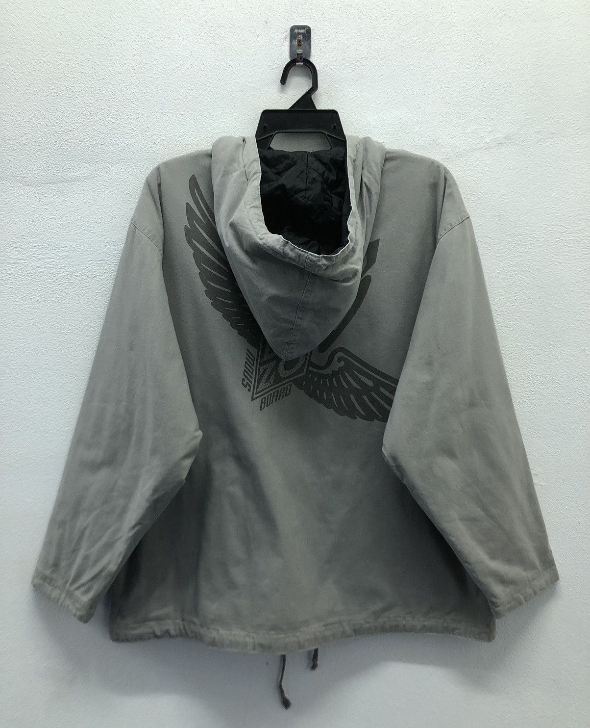 Vintage Neo-Bozo Embroidered Gray Hooded Jacket (Size M-L) Size US L / EU 52-54 / 3 - 2 Thumbnail