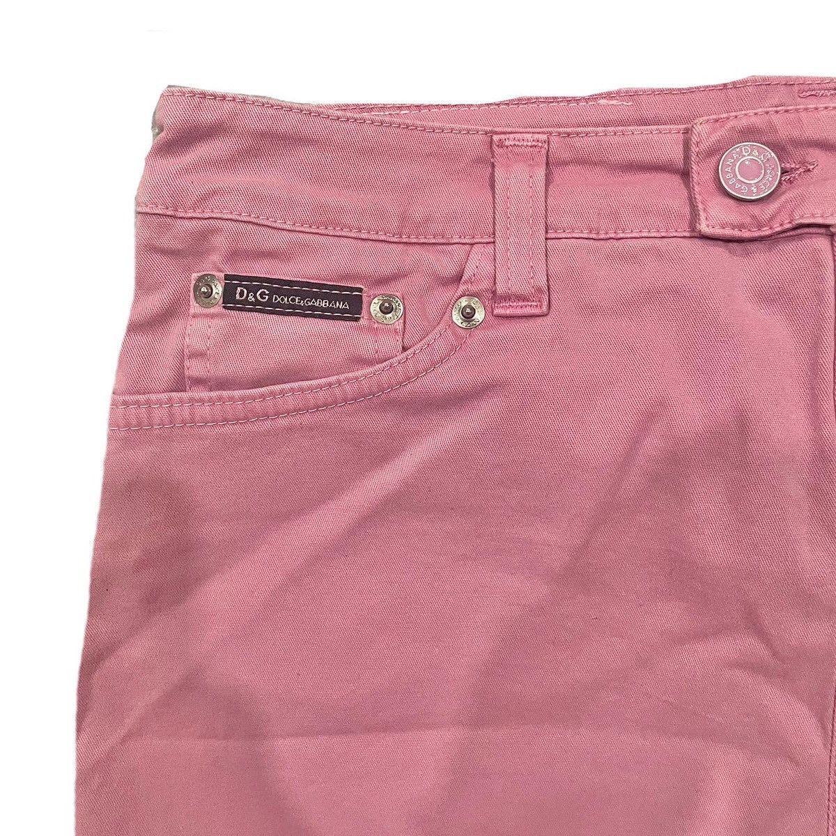 Dolce & Gabbana D&G Pink Denim skort Size 28" / US 6 / IT 42 - 4 Thumbnail
