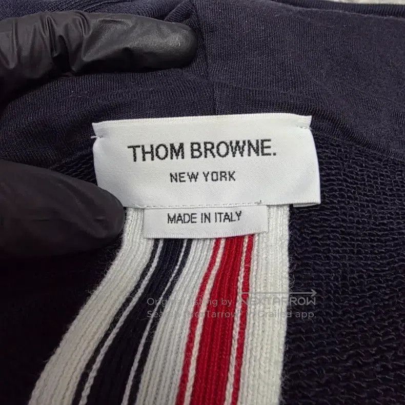 Thom Browne Thom Browne White Three Stripe Hooded Zip-Up Jacket Size US XXL / EU 58 / 5 - 5 Thumbnail