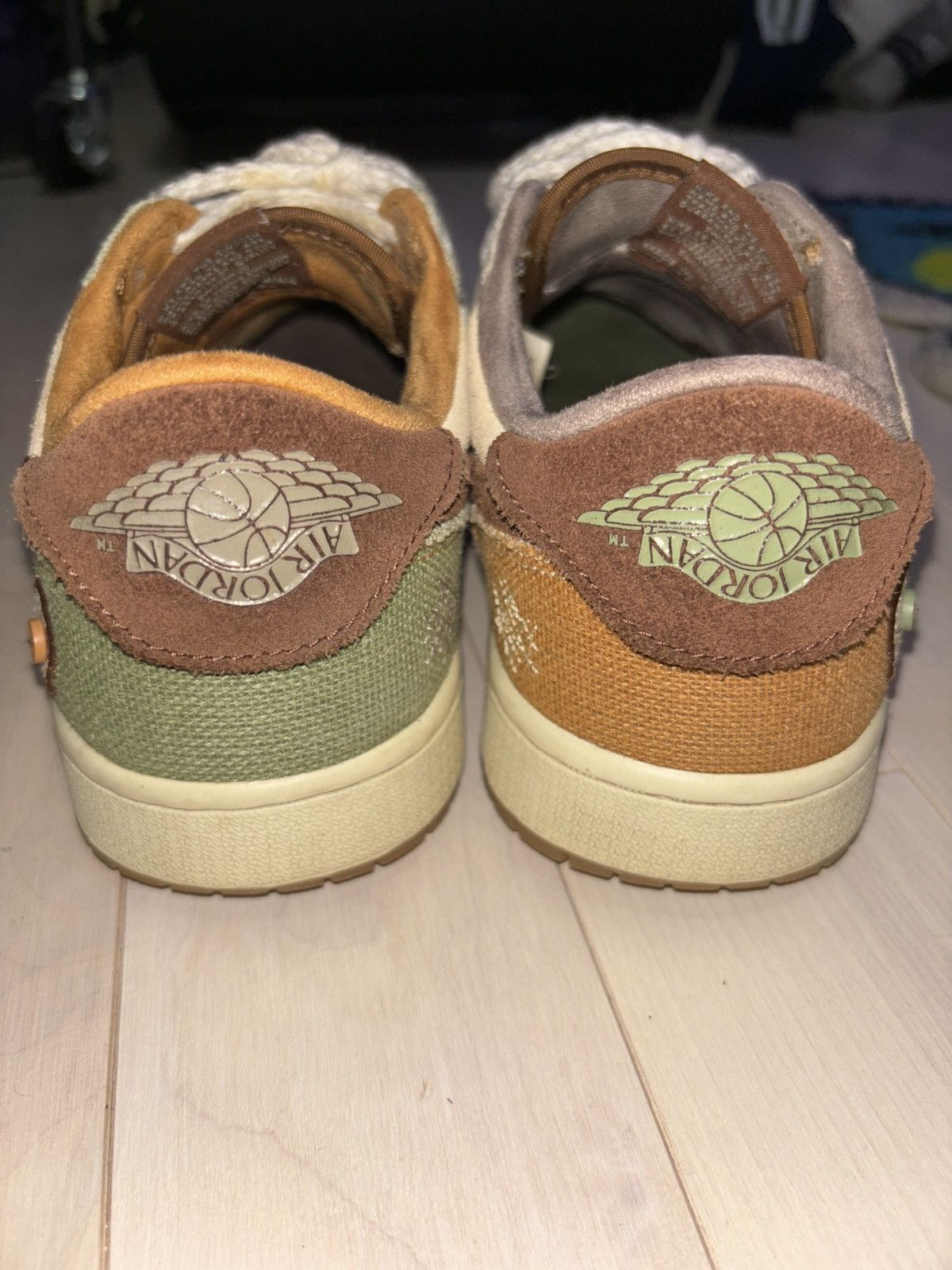 Nike Nike Zion Williamson “VOODOO” Air Jordan 1 Lows Size US 10.5 / EU 43-44 - 6 Thumbnail