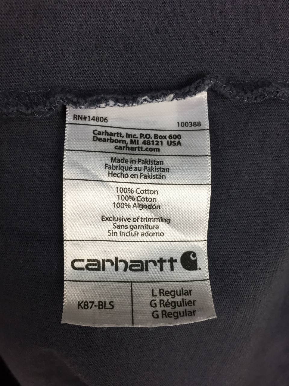Carhartt Vtg Carhartt Original Fit Small Logo Pocket Tee Size US L / EU 52-54 / 3 - 12 Thumbnail