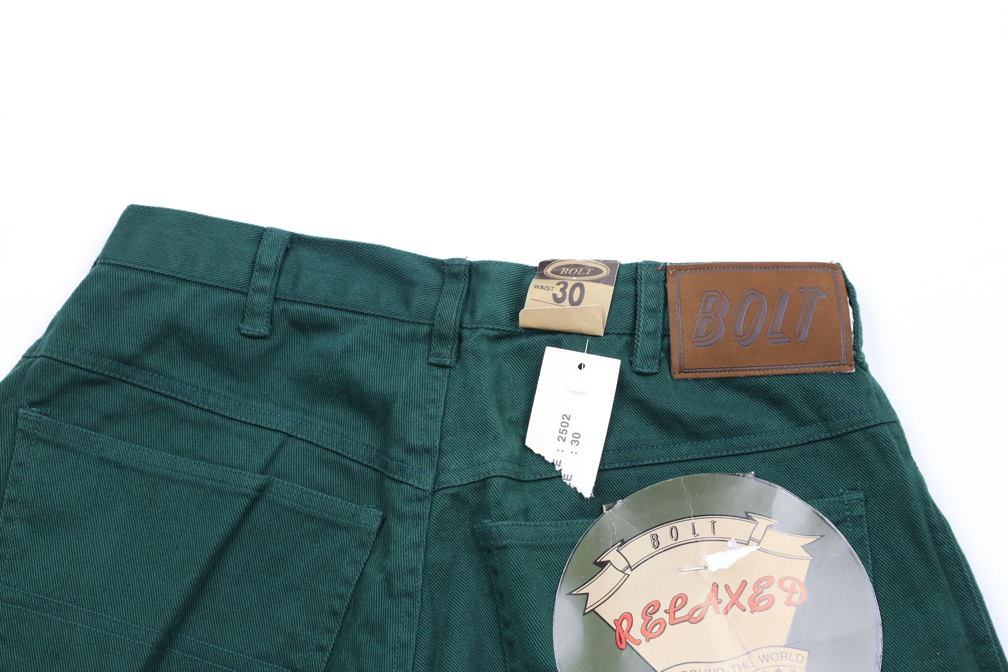 Vintage Deadstock Vintage 90s Streetwear Denim Shorts Jorts Green Size US 30 / EU 46 - 7 Thumbnail