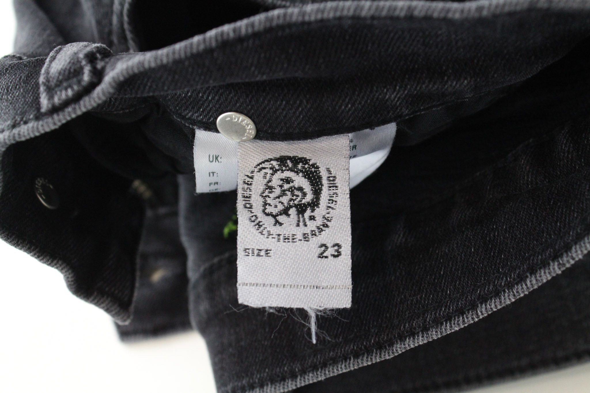 Diesel D-EBBEY-F 081AH W23/L32 Dark Grey Bootcut Jeans 70529 Size 23" - 7 Thumbnail