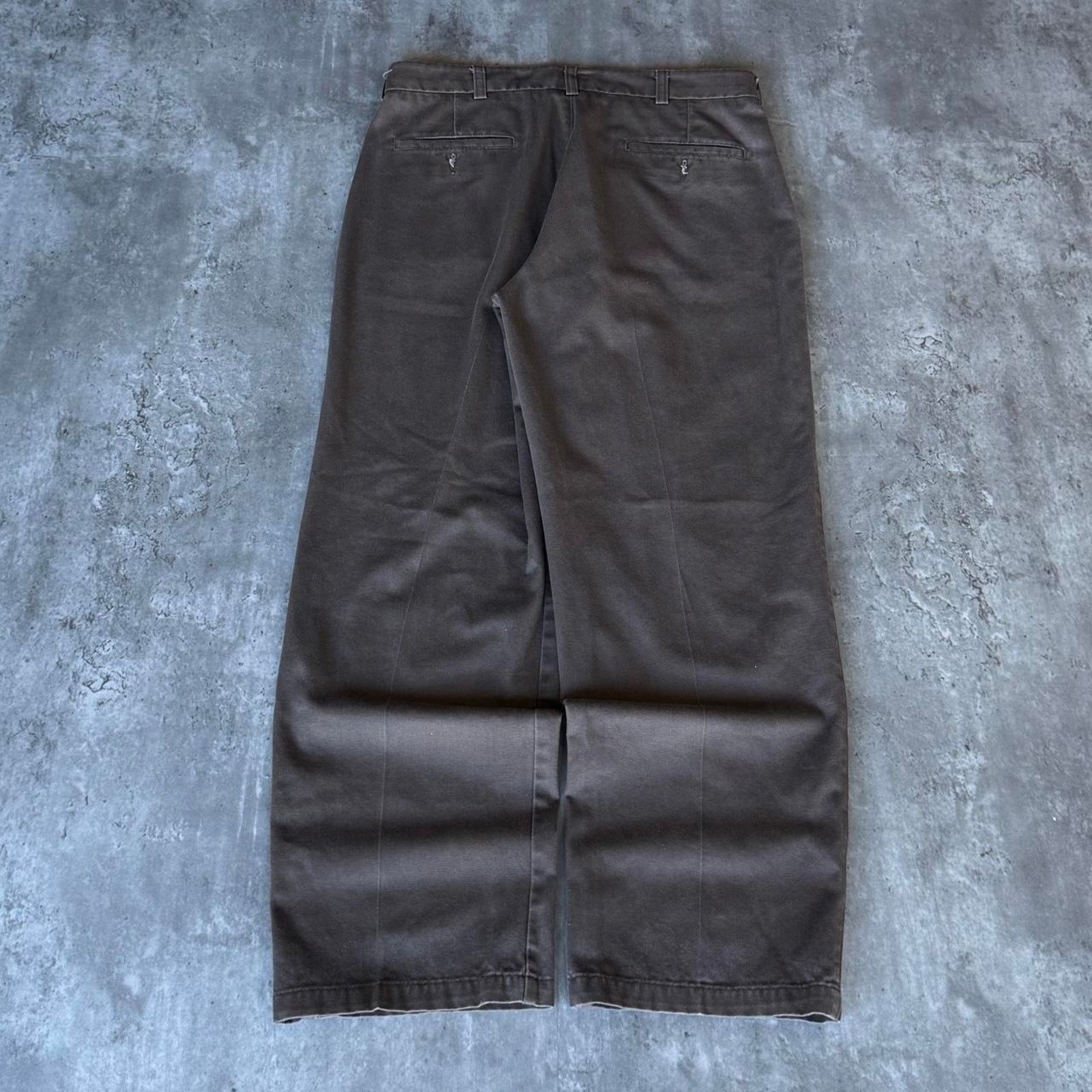 St. Johns Bay × Vintage Vintage Y2K Baggy Faded Brown Grunge Opium Dress Pants Size US 33 - 2 Thumbnail