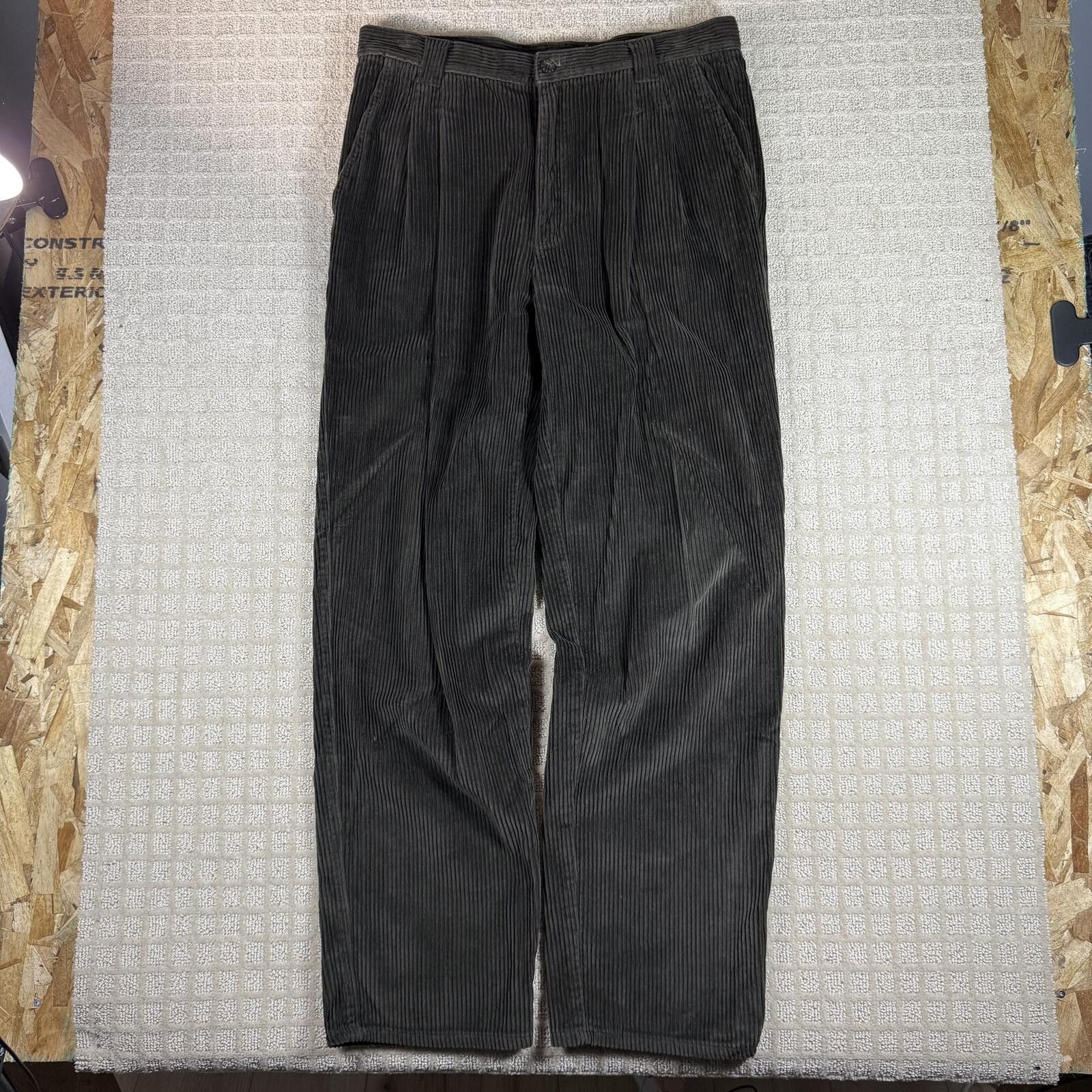 Point Zero Y2K Point Zero Corduroy Wide Leg Pants 36x33 Size US 36 / EU 52 - 1 Thumbnail