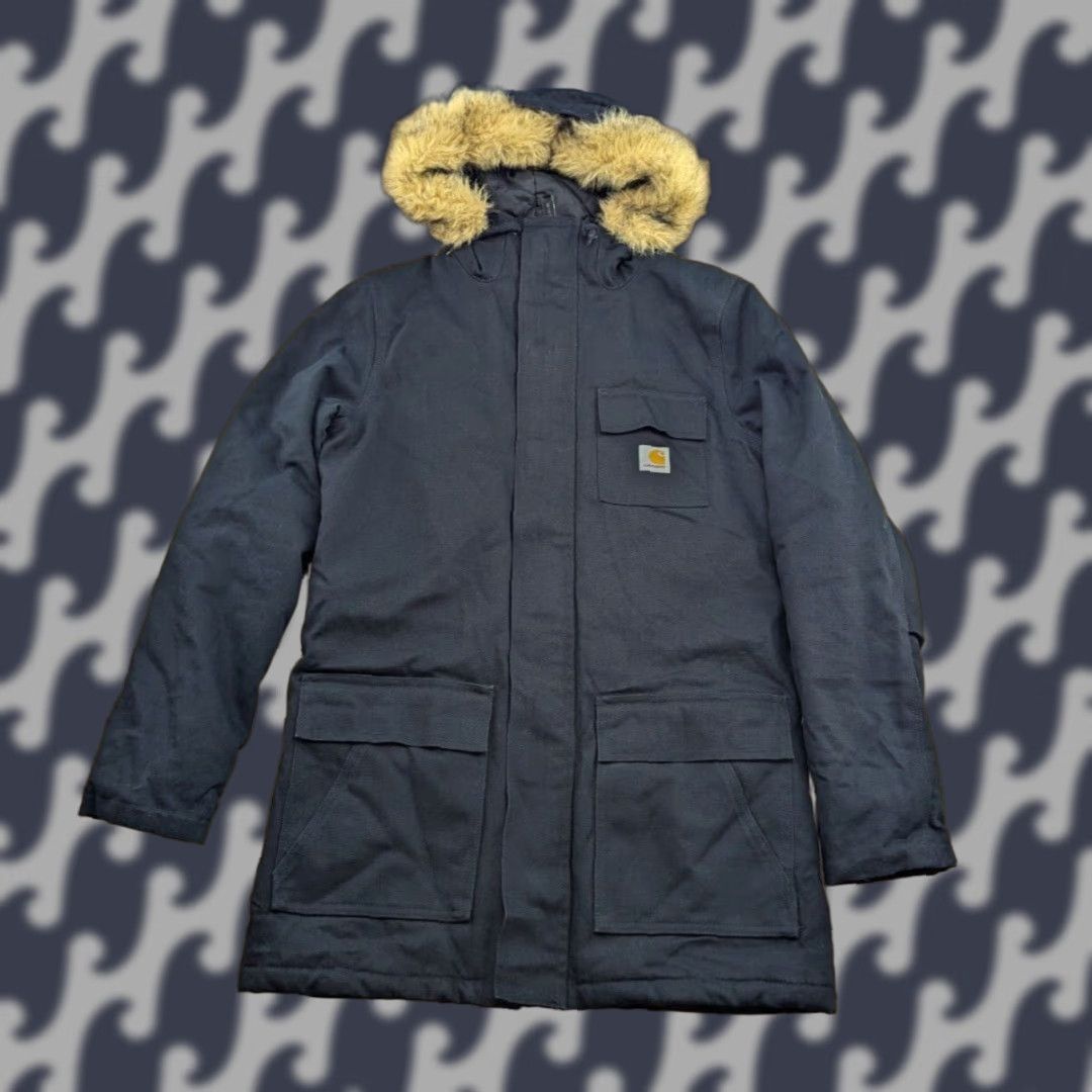 Carhartt Carhartt X Siberian Parka Winter Parka Jacket S Black Hooded Thinsulate Women Parka, Full Zip, Waterproof, Thermal, Nylon Lining Size S / US 4 / IT 40 - 1 Thumbnail