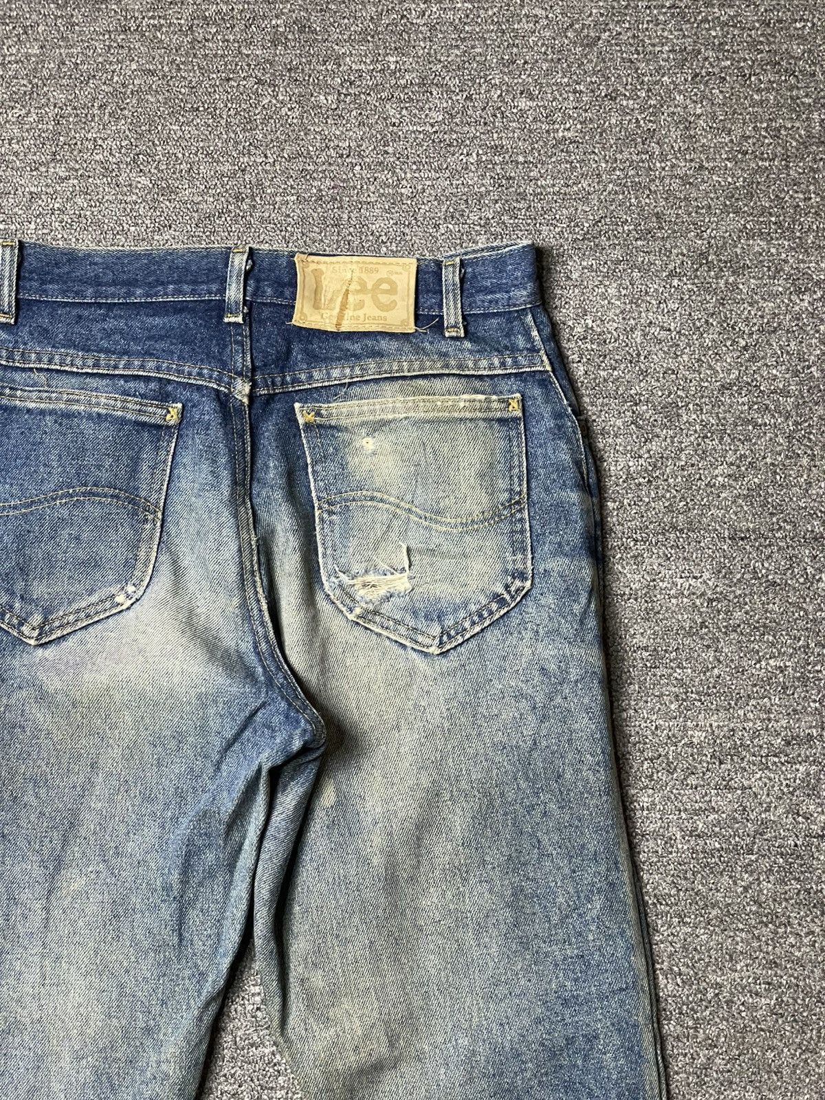 Lee × Vintage Vintage LEE Distressed Denim Ripped Jeans (92) Size US 28 / EU 44 - 13 Thumbnail