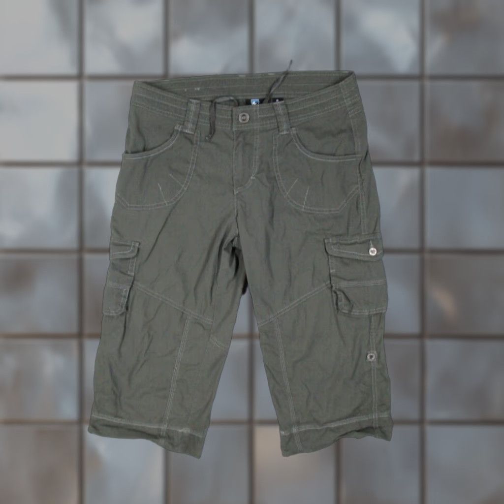 Vintage VINTAGE Kuhl Cargo Pants Women’s 8 Green Capri Workwear Utility Hiking Casual Fall Spring Summer Winter Size 30" / US 8 / IT 44 - 1 Thumbnail