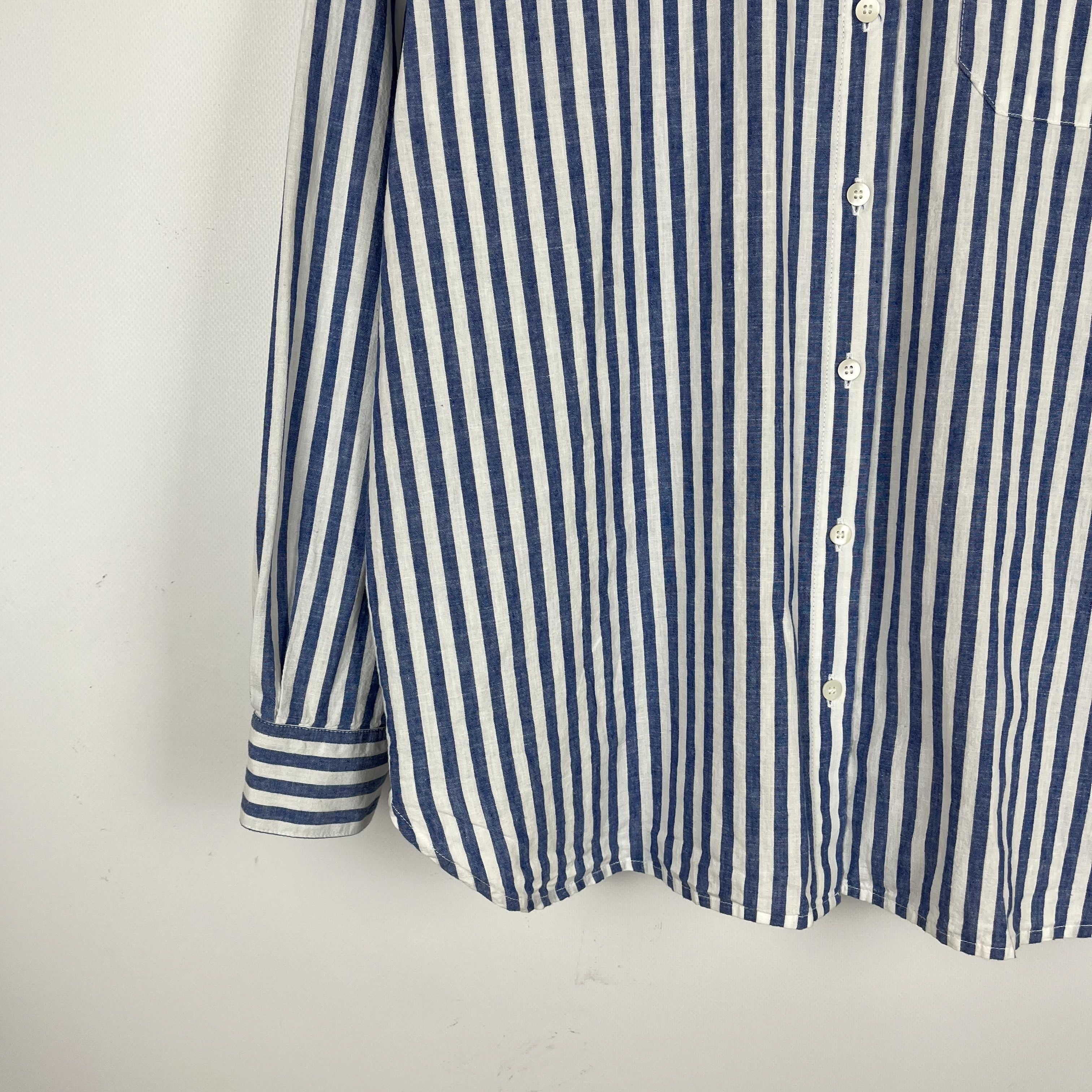 Sezane Ladies Sezane Button Up Stripped Blue Max Shirt Size XXS / US 00 / IT 34 - 4 Thumbnail