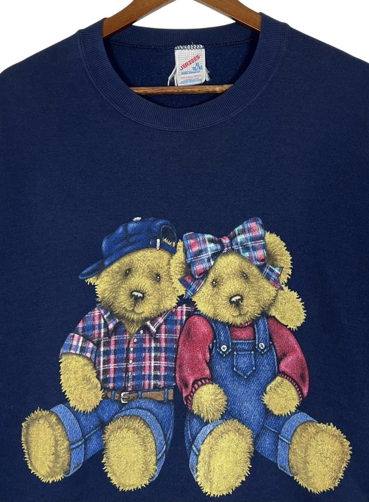 Vintage 90s Vintage Teddy Bear Art Sweatshirt Size US XL / EU 56 / 4 - 4 Thumbnail