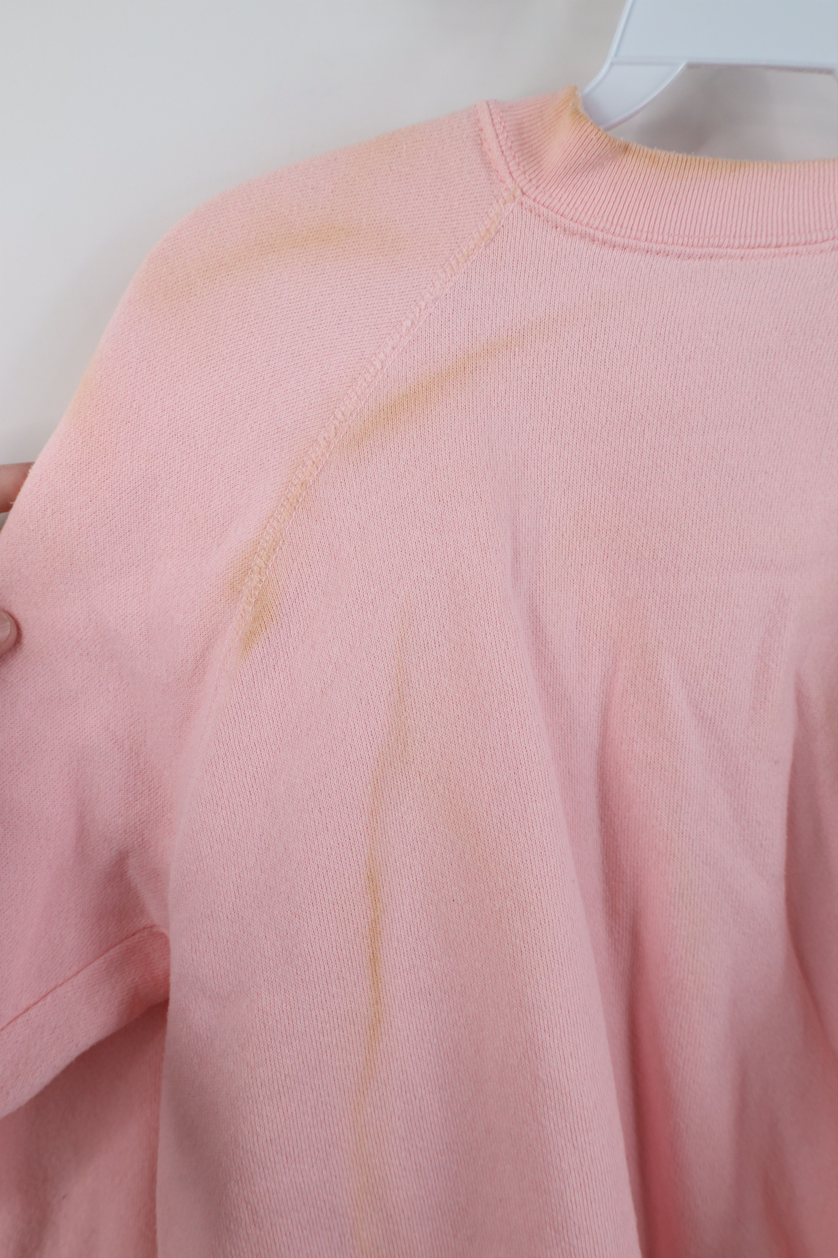 Vintage Vintage 80s 90s Streetwear Blank Crewneck Sweatshirt Pink Size S / US 4 / IT 40 - 11 Thumbnail