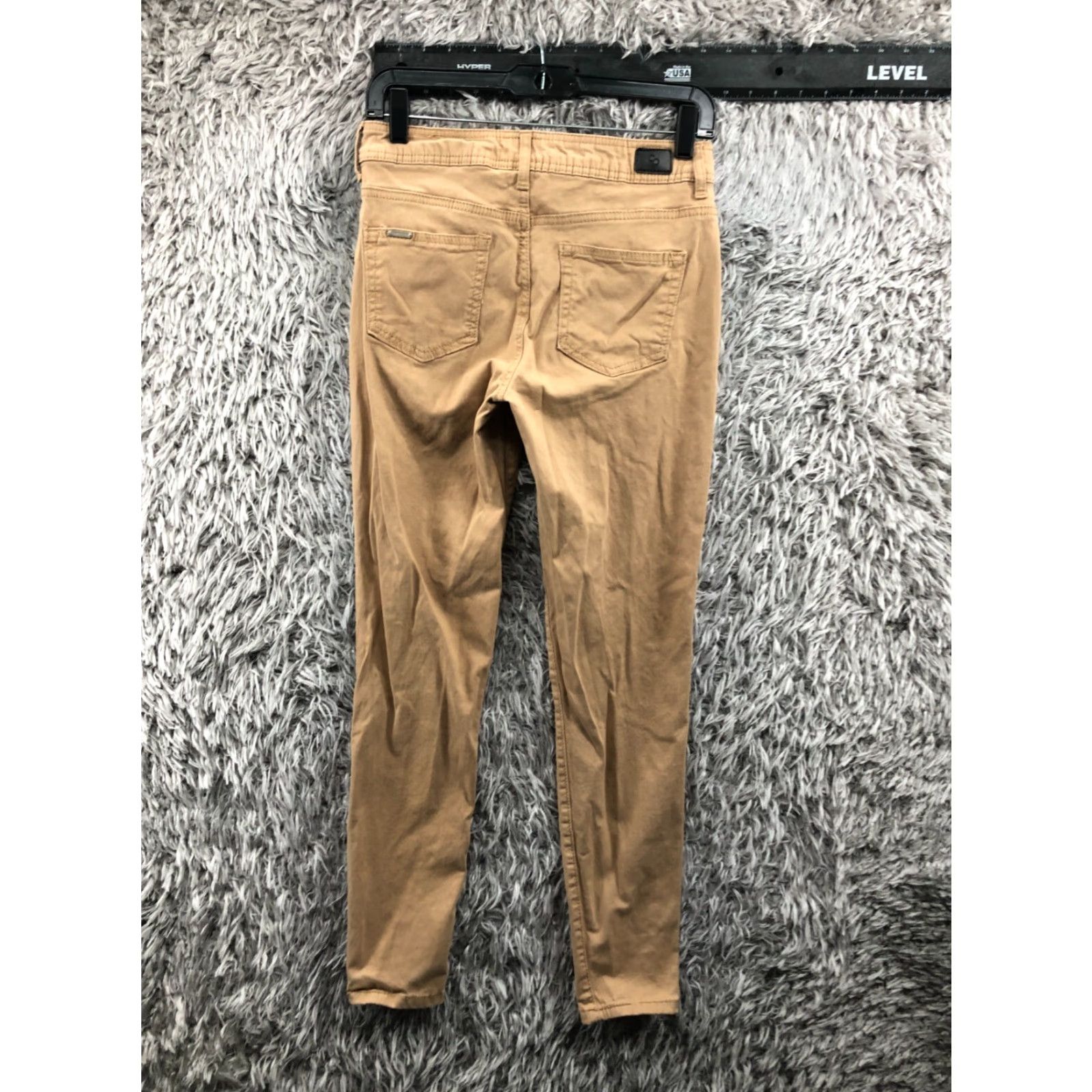 Vintage Celebrity Pink Womens Skinny Ankle Pants Mid Rise Beige Size 5 Size 27" / US 4 / IT 40 - 5 Thumbnail