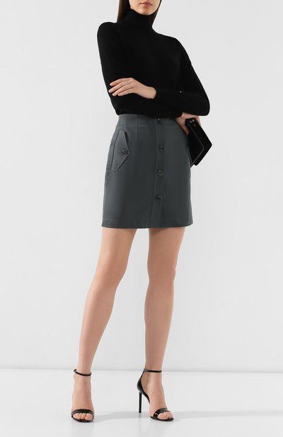 Givenchy o1y0925 Mini Skirt in Lead Size 27" / US 4 / IT 40 - 5 Thumbnail