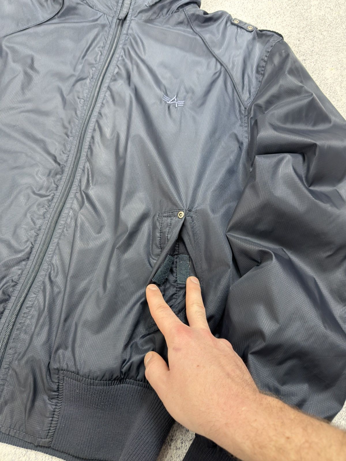 Alpha Industries Alpha Industries Ripstop Flight Jacket Navy Blue Bomber Size US XL / EU 56 / 4 - 5 Thumbnail