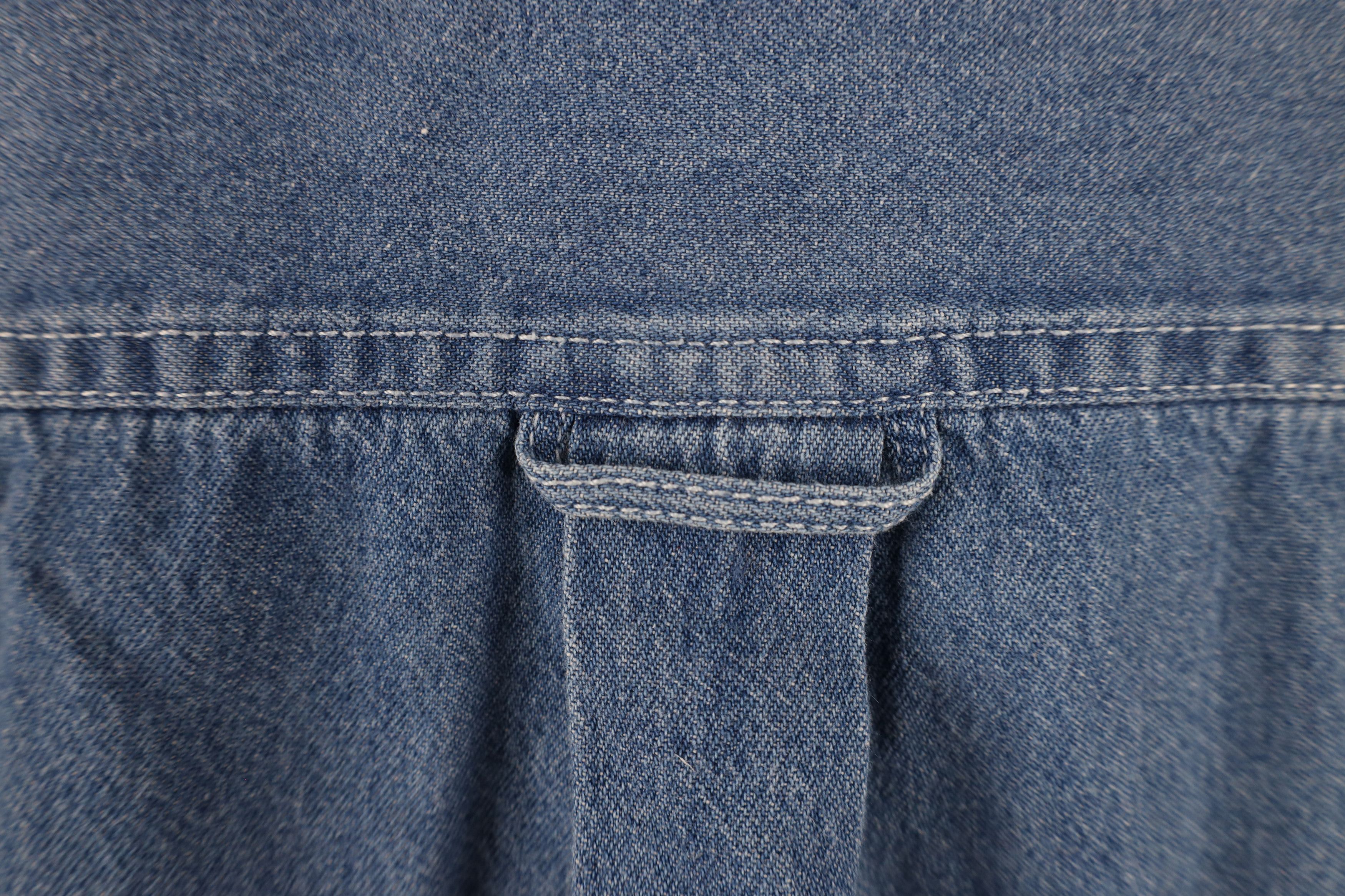 Vintage Vintage 90s Streetwear Denim Jean Button Down Shirt Blue Size US XL / EU 56 / 4 - 9 Thumbnail