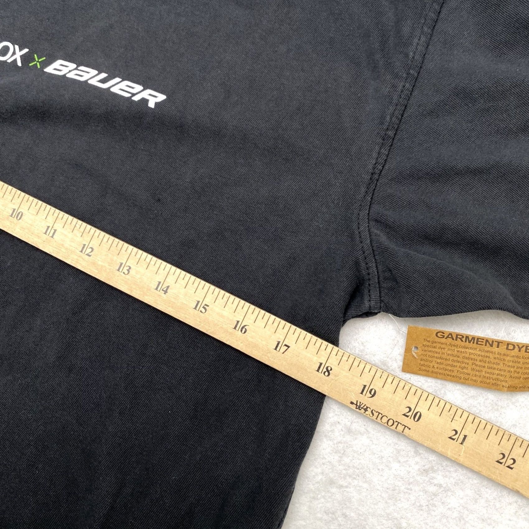 Vintage NWT XBOX x Bauer Mens Small T Shirt Garment Dyed Black Shirt Retro Faded Shirt Mens S Black Bauer Retro NWT - (no extra text) Size US S / EU 44-46 / 1 - 5 Thumbnail