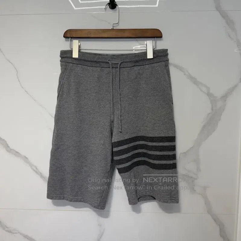 Thom Browne Thom Browne Gray Cotton Striped Shorts . Size US 28 / EU 44 - 1 Thumbnail