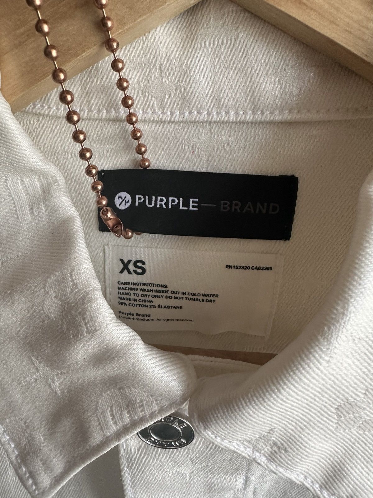Purple Brand Purple Film Monogram Jacquard Denim Jacket XS Size US XS / EU 42 / 0 - 4 Thumbnail
