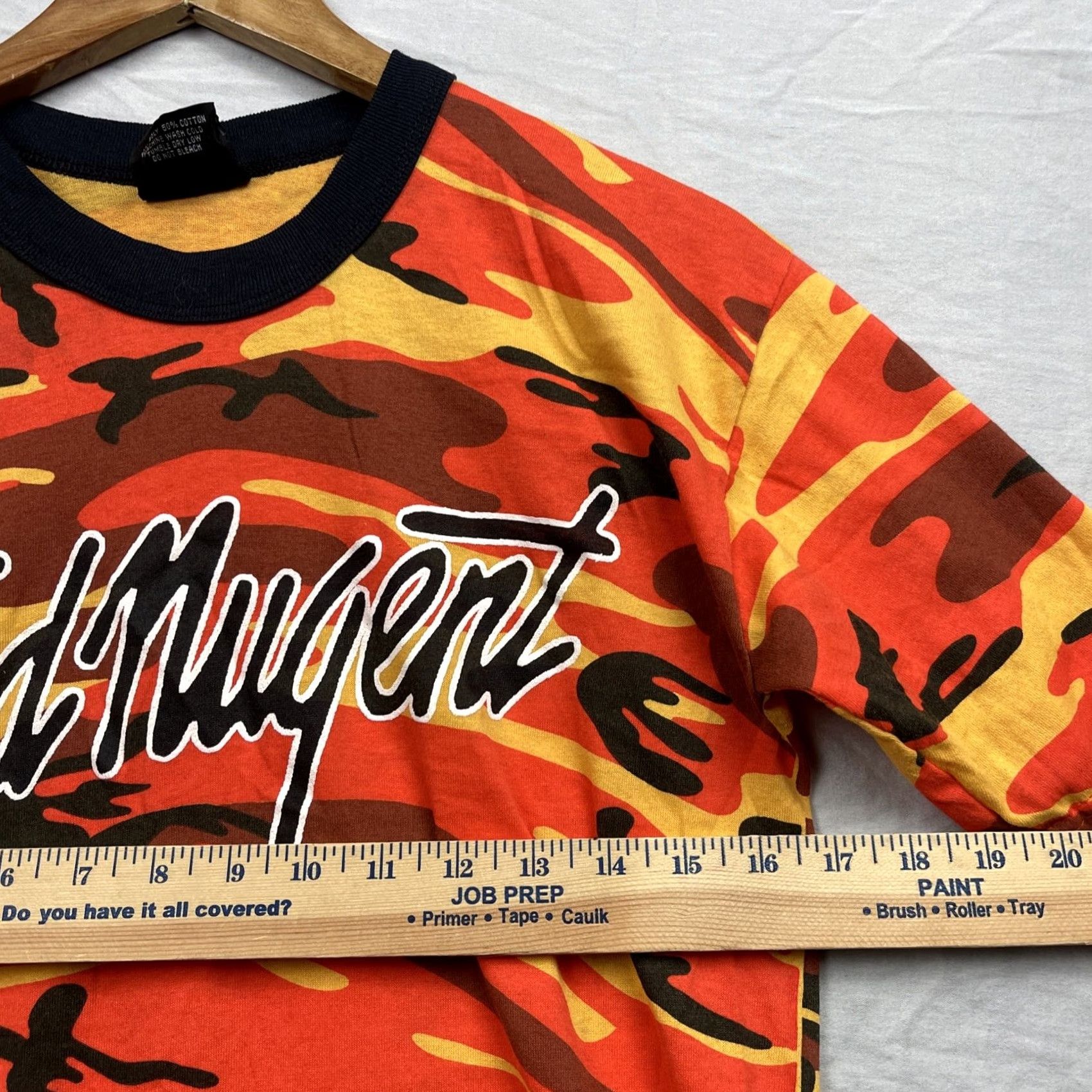 Rothco VINTAGE Rothco Ted Nugent Shirt Mens M Orange Camo Band Tee Size US M / EU 48-50 / 2 - 6 Thumbnail