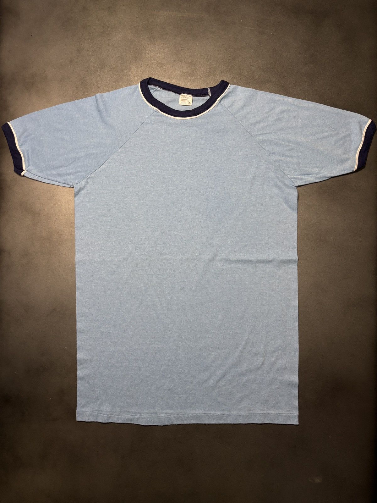 JCPenney 1970s Ringer Tee 70s Vintage JC Penney Raglan Blank USA Baby Size US S / EU 44-46 / 1 - 8 Thumbnail
