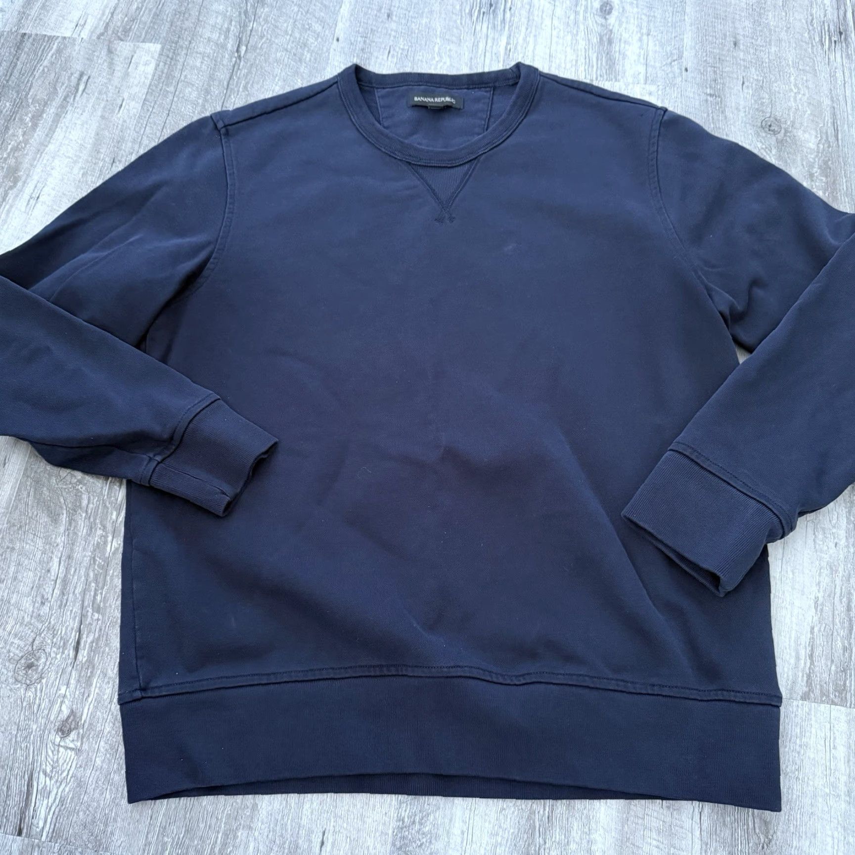 Banana Republic Banana Republic Sweatshirt Women Large Blue Crew Neck Pullover French Terry All Seasons Comfort Relaxed Fit LS Pullover Hoodie? Size L / US 10 / IT 46 - 6 Thumbnail