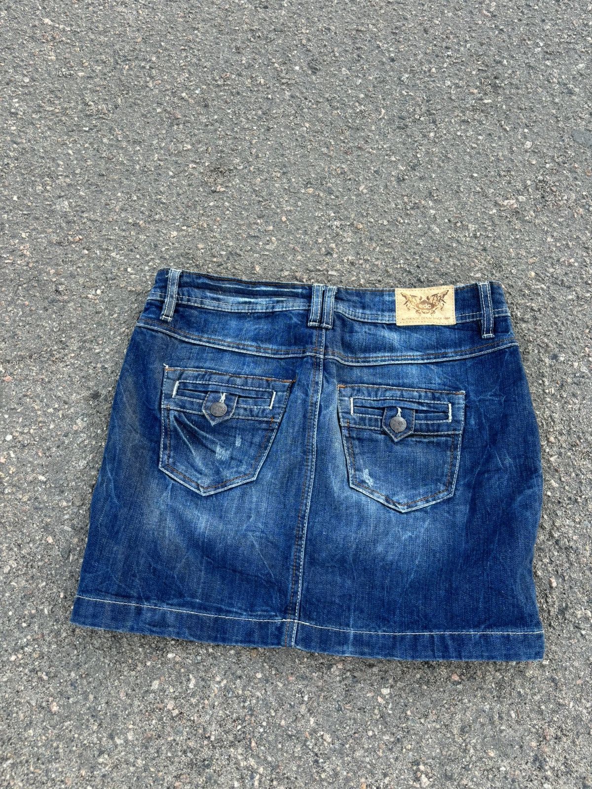 Japanese Brand × Vintage Vintage Y2k Denim cargo mini skirt Size 25" / US 0 / IT 36 - 12 Thumbnail