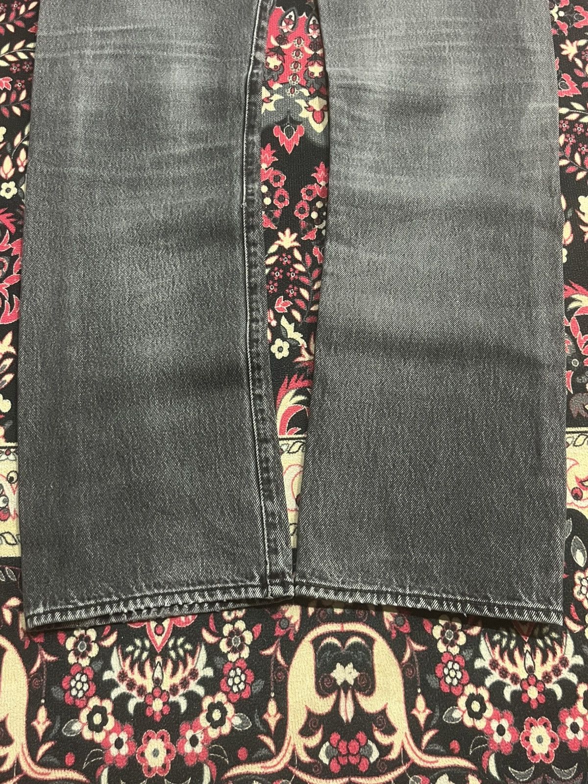 Levi's Vintage Y2K 501 Grey Washed Buttonfly Straight Leg Jeans Size US 32 / EU 48 - 14 Thumbnail