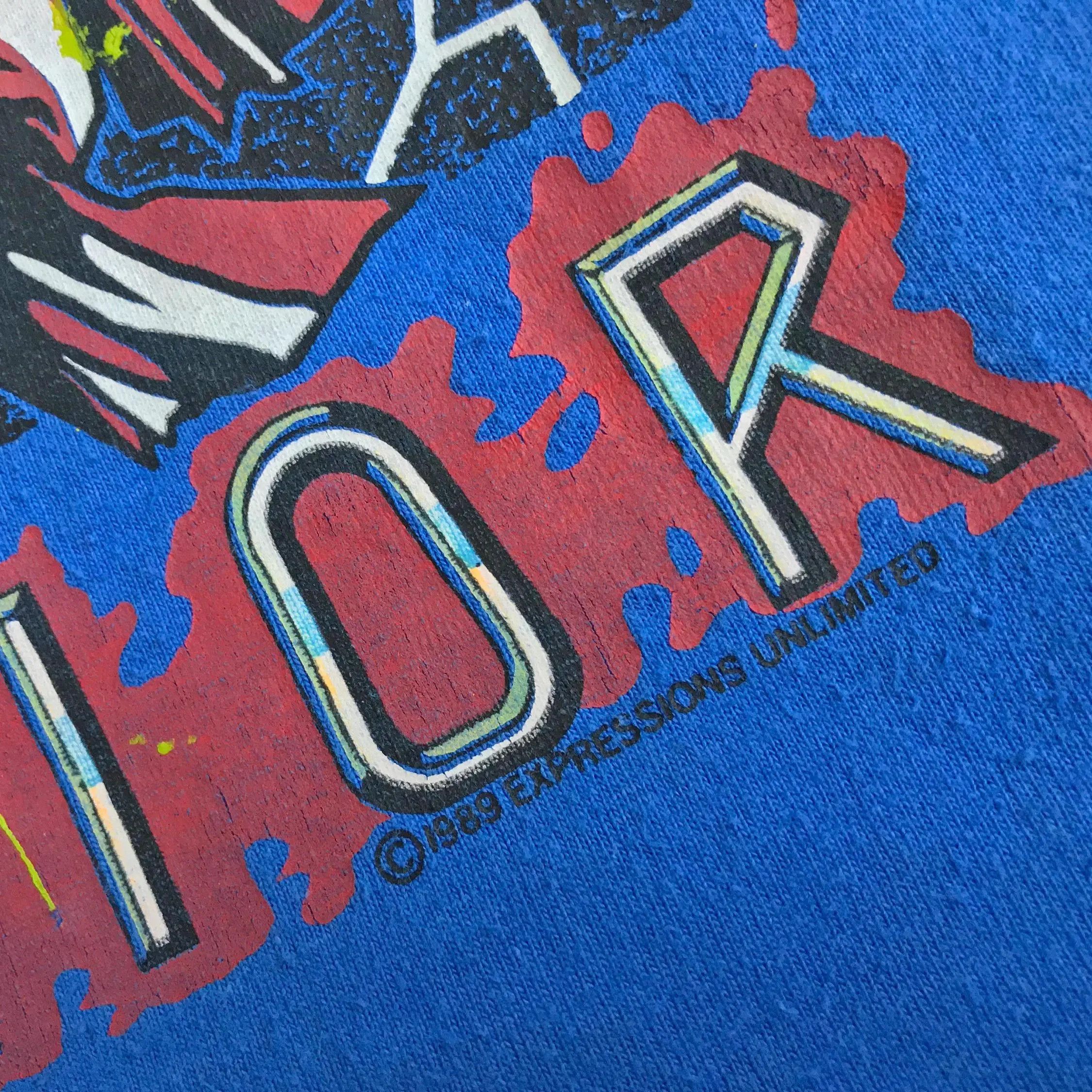 Fruit Of The Loom Vintage 1989 WINGED WARRIOR T shirt 80s 90s Tee Skull Size US M / EU 48-50 / 2 - 5 Thumbnail