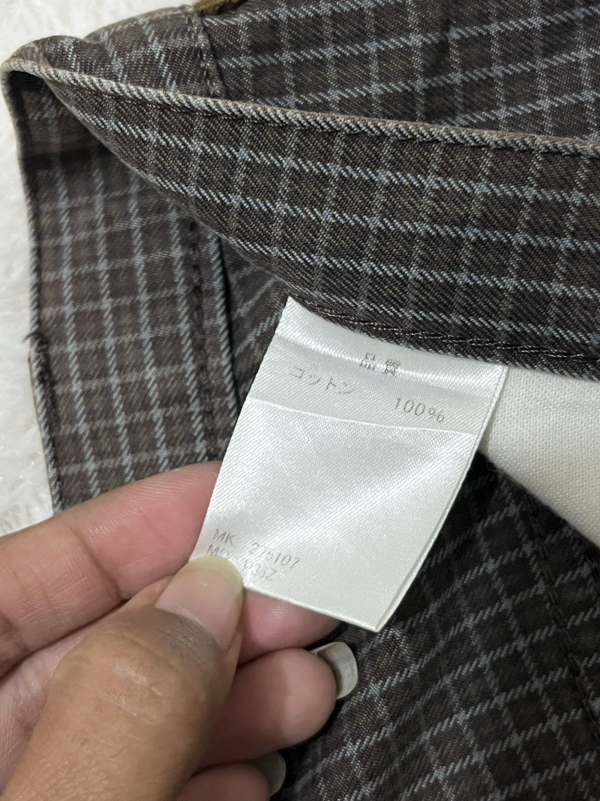 Other R Newbold Plaid Side Stripe Pants Brown Size 33 Rare Size US 33 - 12 Thumbnail