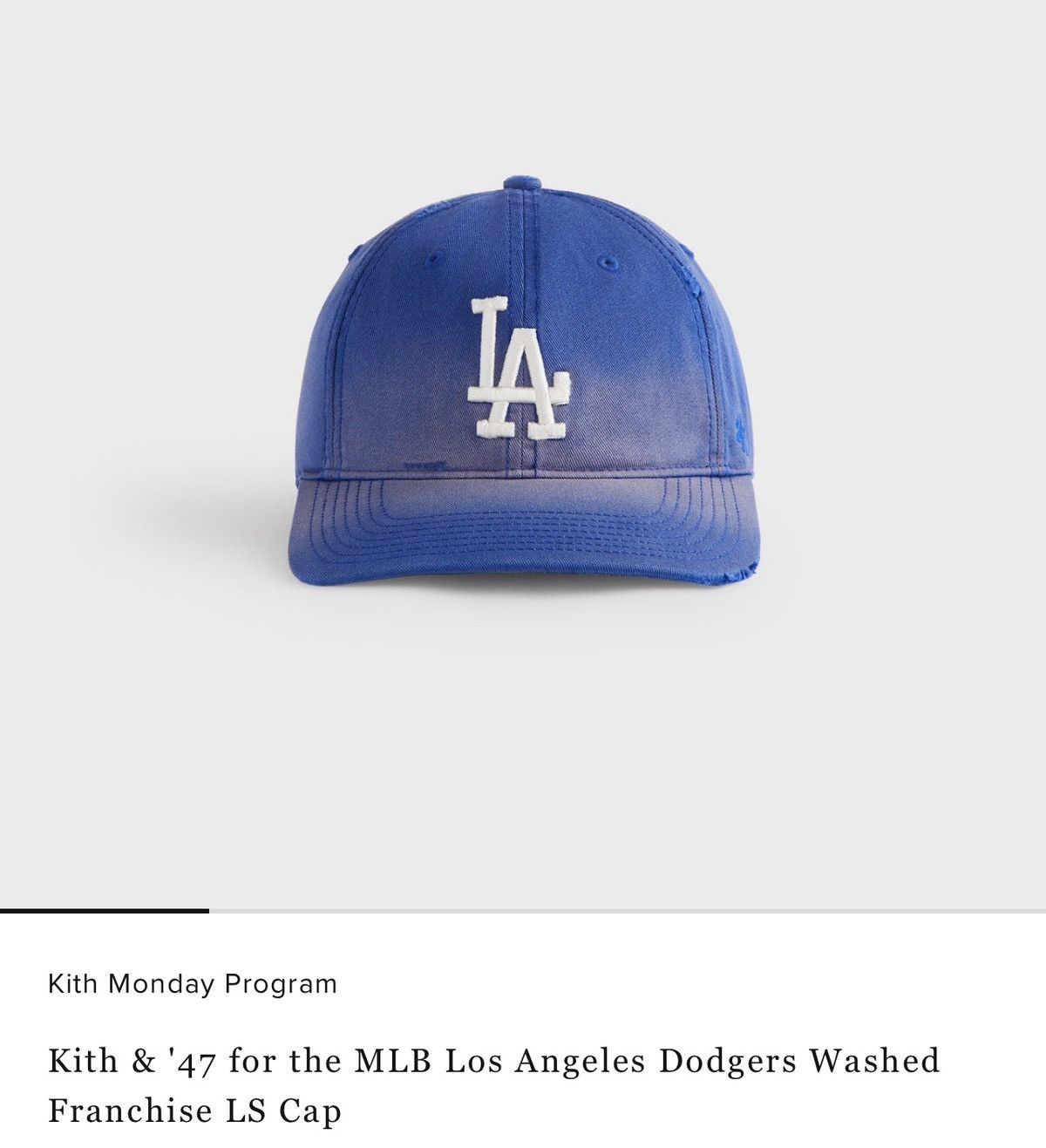 47 Brand × Kith KITH & ‘47 for the MLB LA DODGERS washed franchise LS cap Size ONE SIZE - 1 Thumbnail