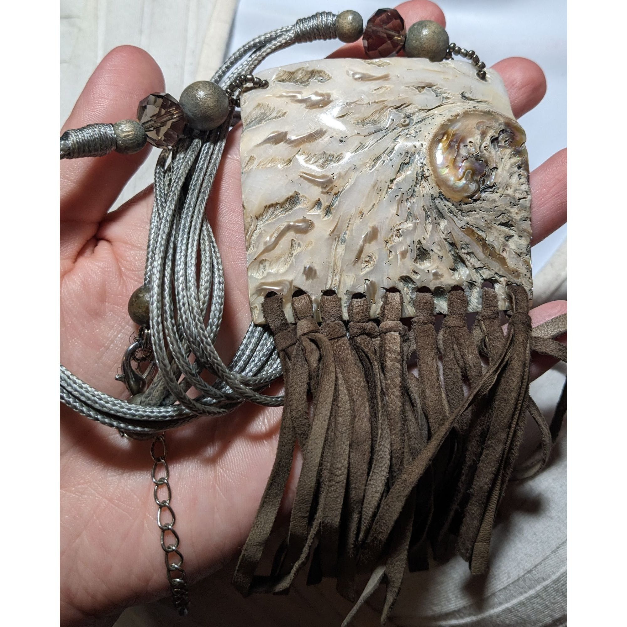 Other Retro Bohemian Natural Shell Fringe Necklace Size ONE SIZE - 9 Thumbnail