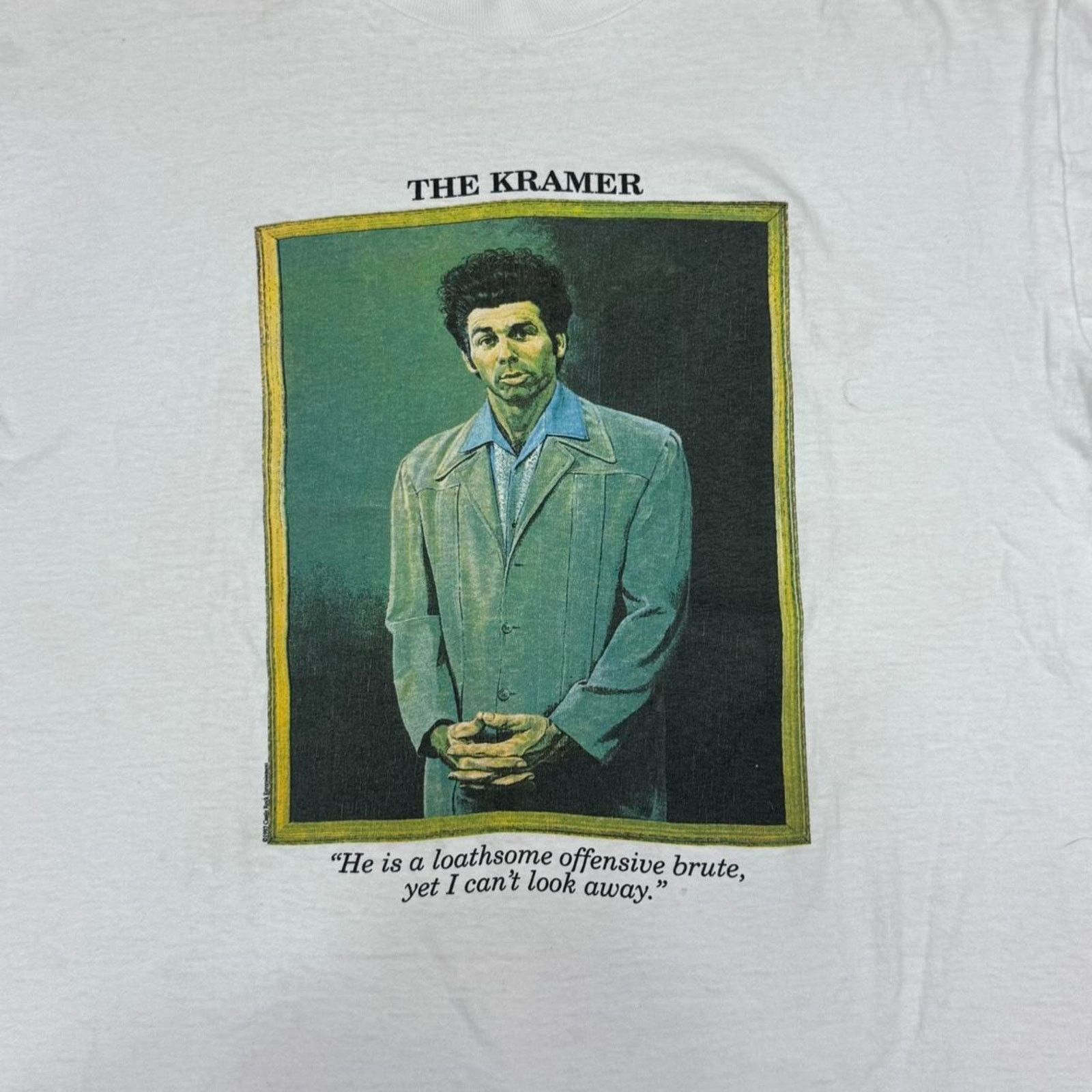 Fruit Of The Loom × Vintage VINTAGE 90S SINGLE STITCH SEINFELD THE KRAMER PROMO TEE: Size US XL / EU 56 / 4 - 2 Thumbnail