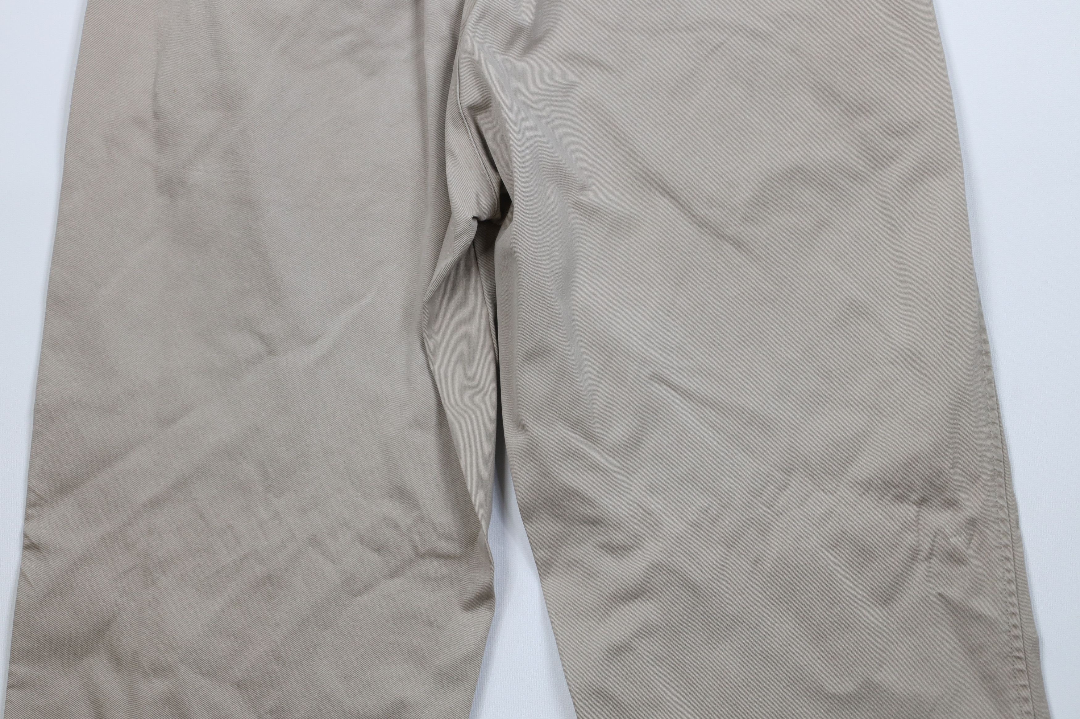 Gap Vintage Y2K Gap Relaxed Fit Wide Leg Chino Pants Beige Size US 34 / EU 50 - 13 Thumbnail