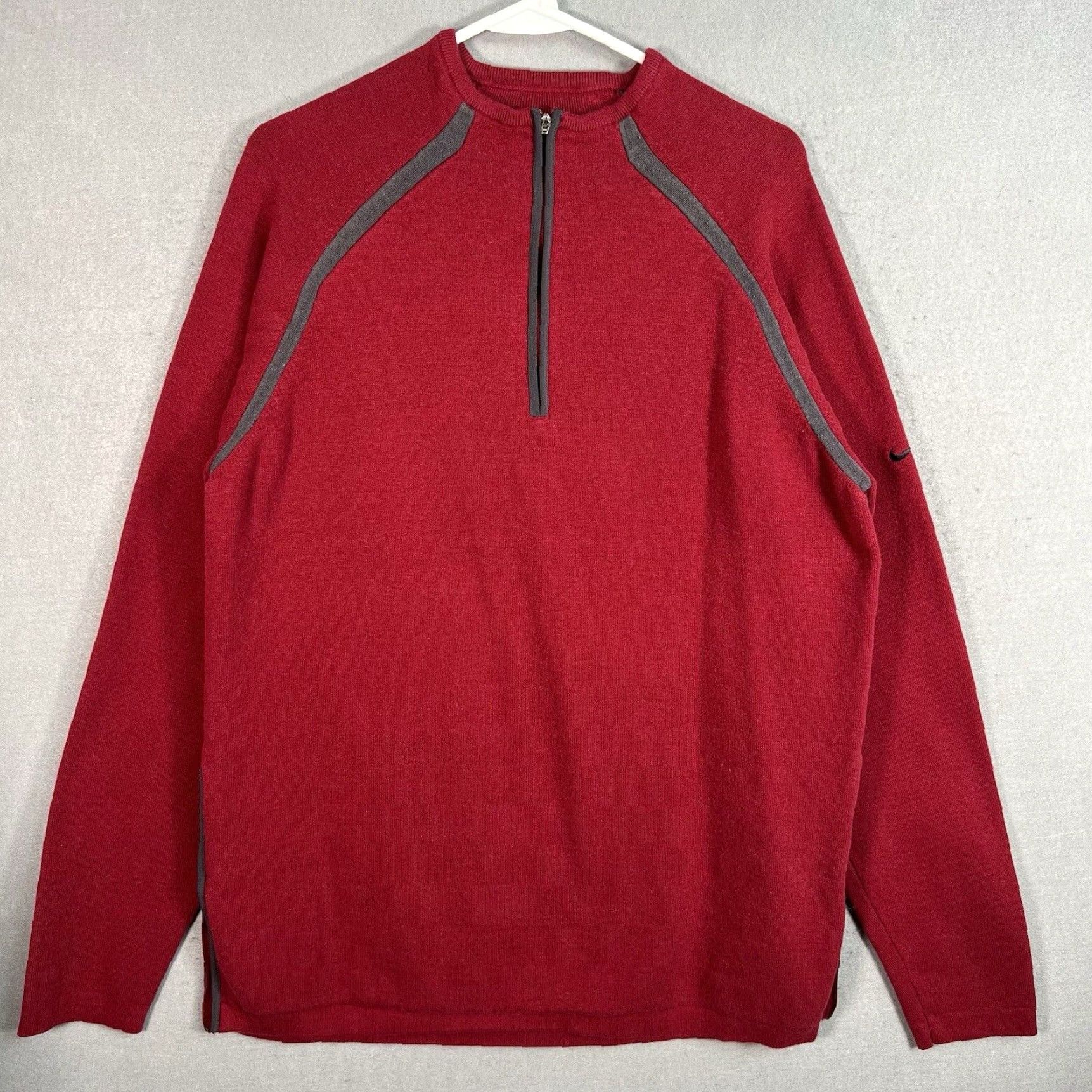 Nike VINTAGE Nike 1/4 Zip Sweatshirt Mens XL Red Size XL / US 12-14 / IT 48-50 - 1 Thumbnail