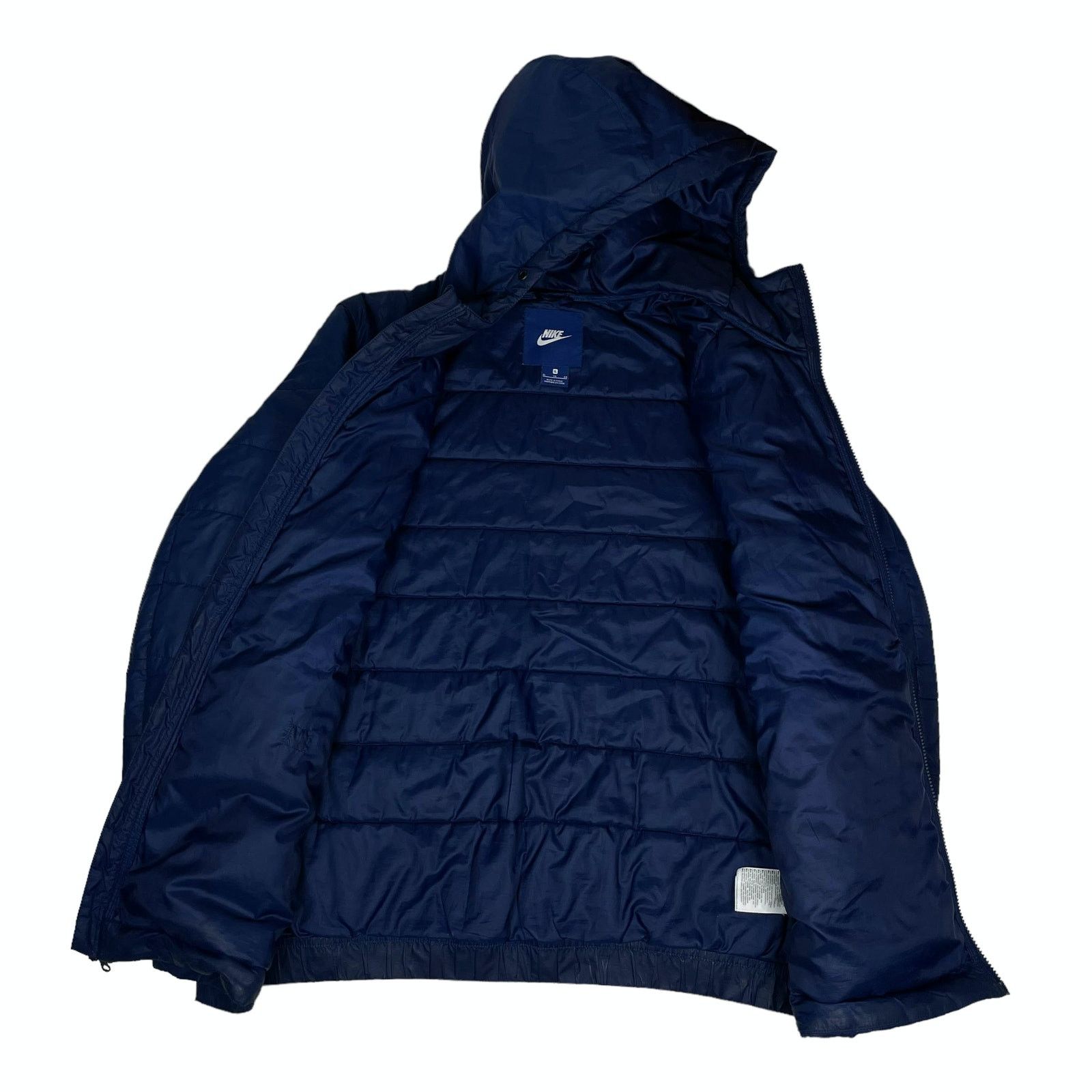 Nike Nike Men Blue Long Sleeve Full Zip Hooded Puffer Jacket XL Size US XL / EU 56 / 4 - 10 Thumbnail