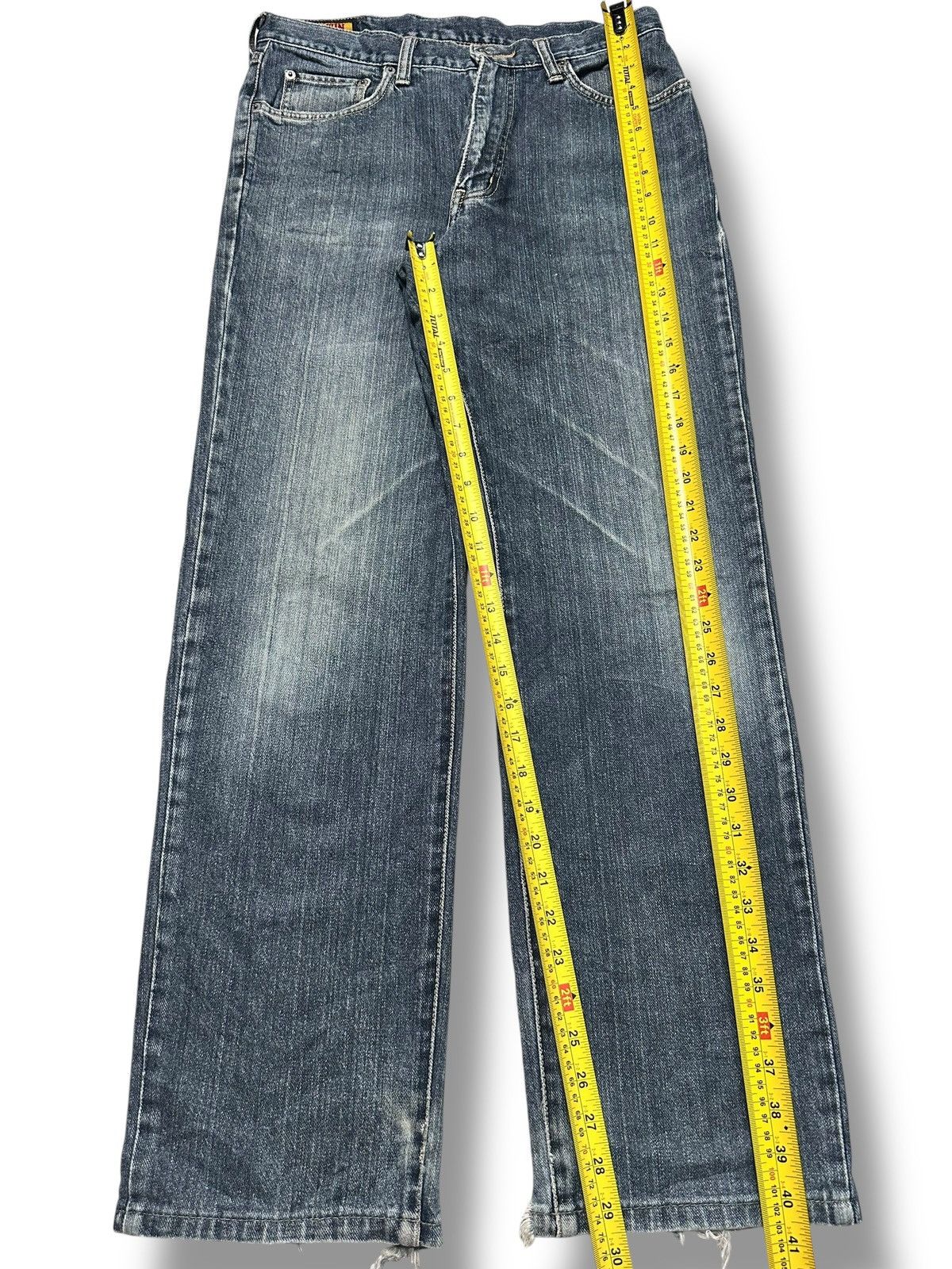 Edwin Rare Edwin Vintage Orange Tab Straight Loose and Faded Wash Size US 31 - 14 Thumbnail