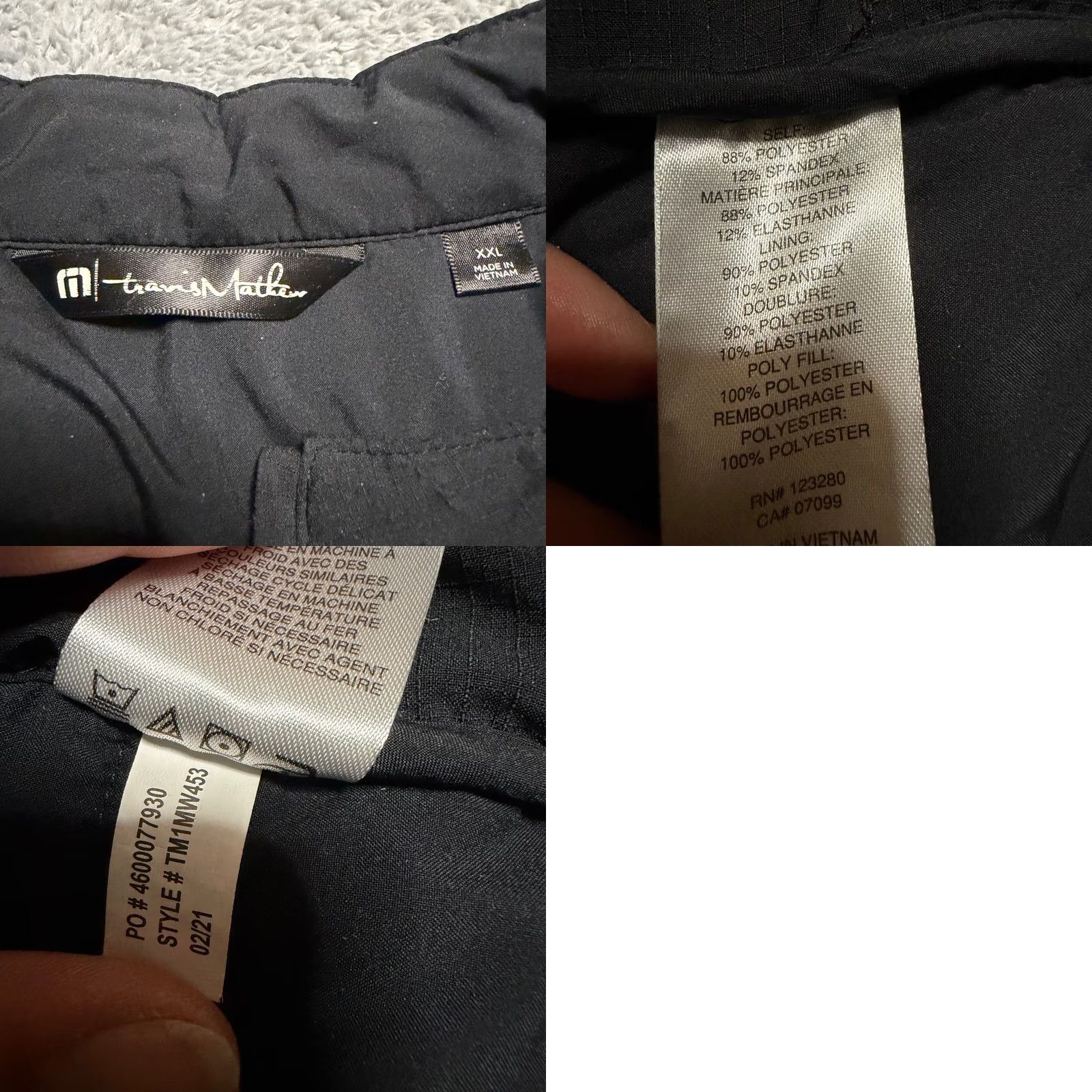 TravisMathew Travis Mathew Golf Vest Mens XXL Black Insulated Embroidered Warm Size US XXL / EU 58 / 5 - 8 Thumbnail
