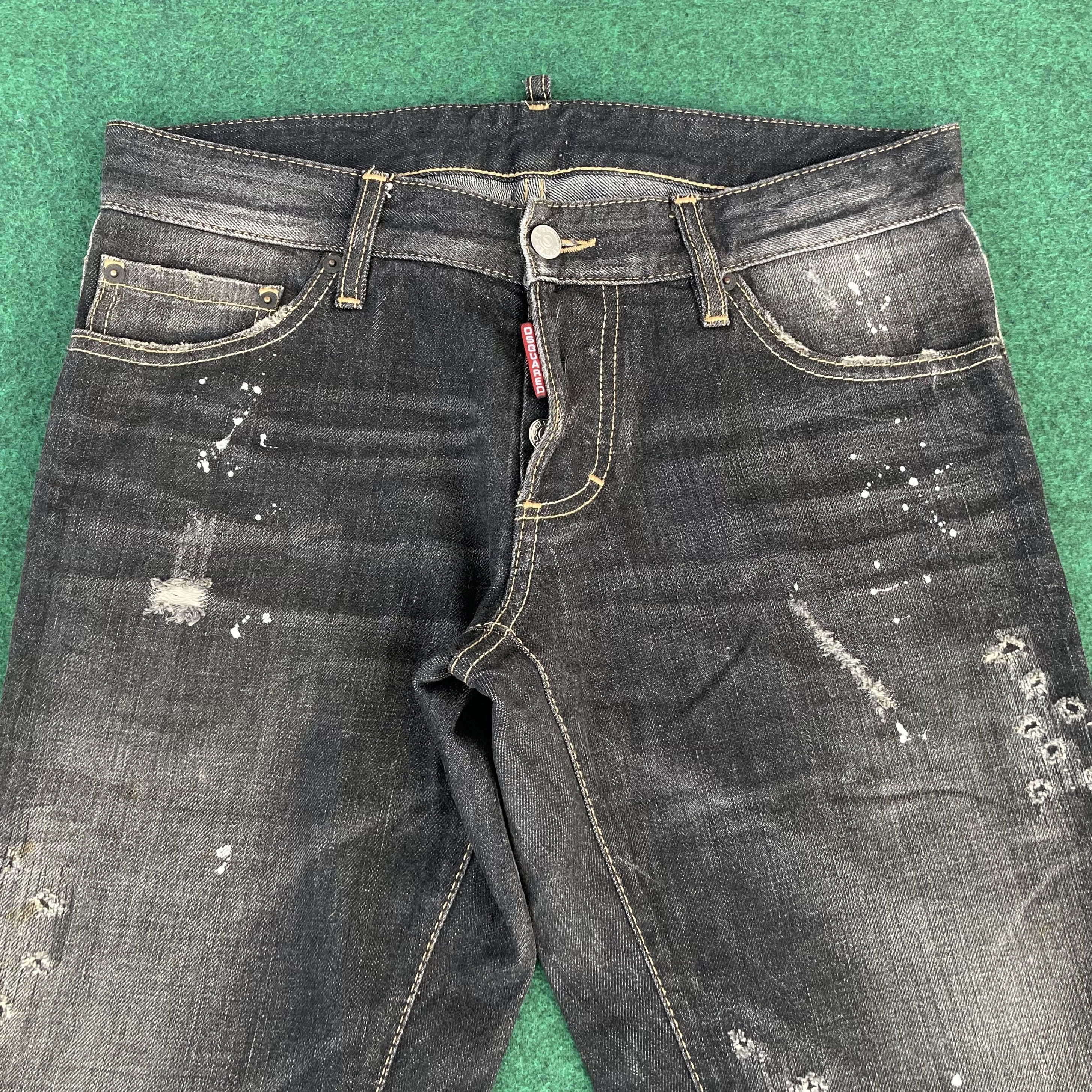 Dsquared2 × Japanese Brand 31x33 Vtg DSQUARED 2 Denim Italy Rips Distressed Pant Jeans Size US 31 - 3 Thumbnail