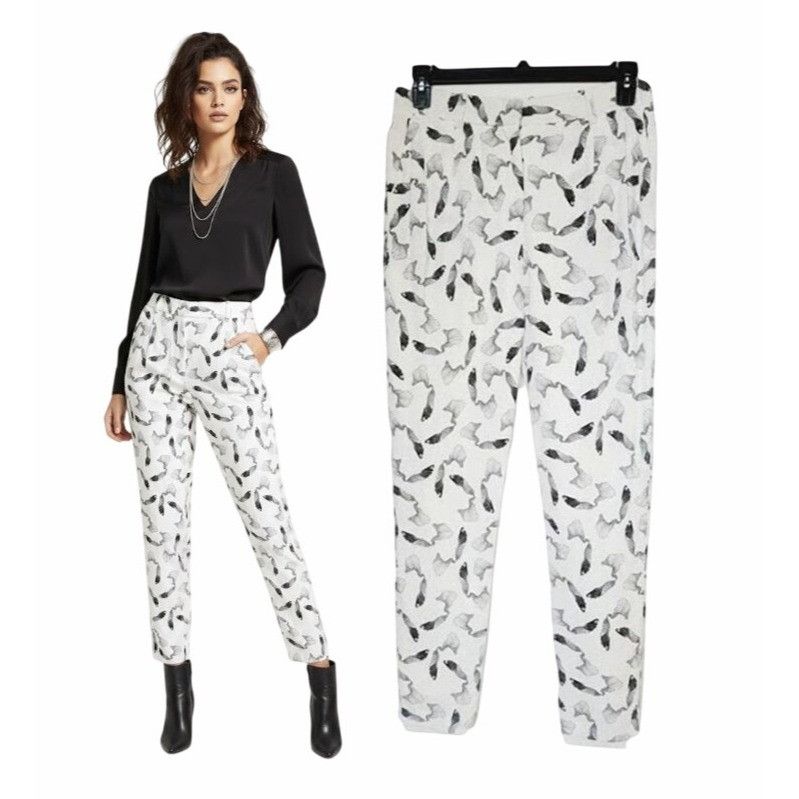 Samsoe Samsoe Samsoe Samsoe Womens Size S Dress Pant Plumes Pattern Office Size 30" / US 8 / IT 44 - 1 Thumbnail