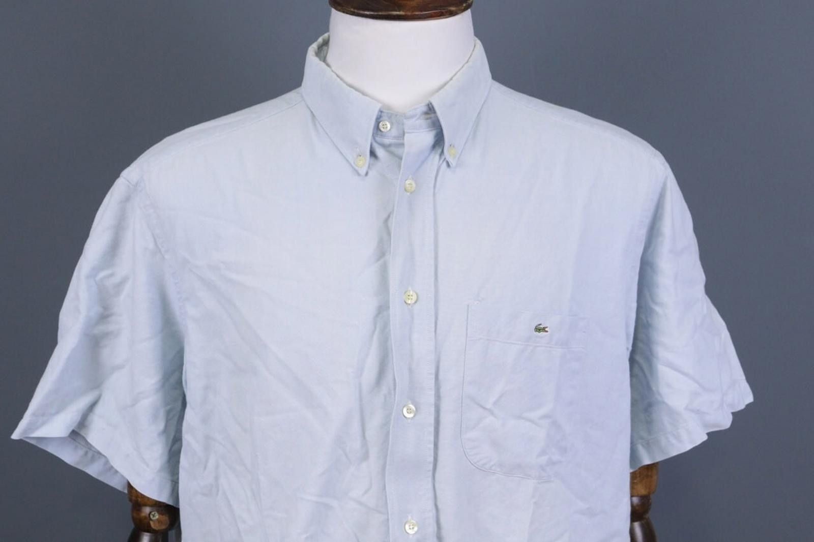 Lacoste Lacoste Blue Short Sleeve Button Down Casual Shirt Size 44 Size US M / EU 48-50 / 2 - 3 Thumbnail
