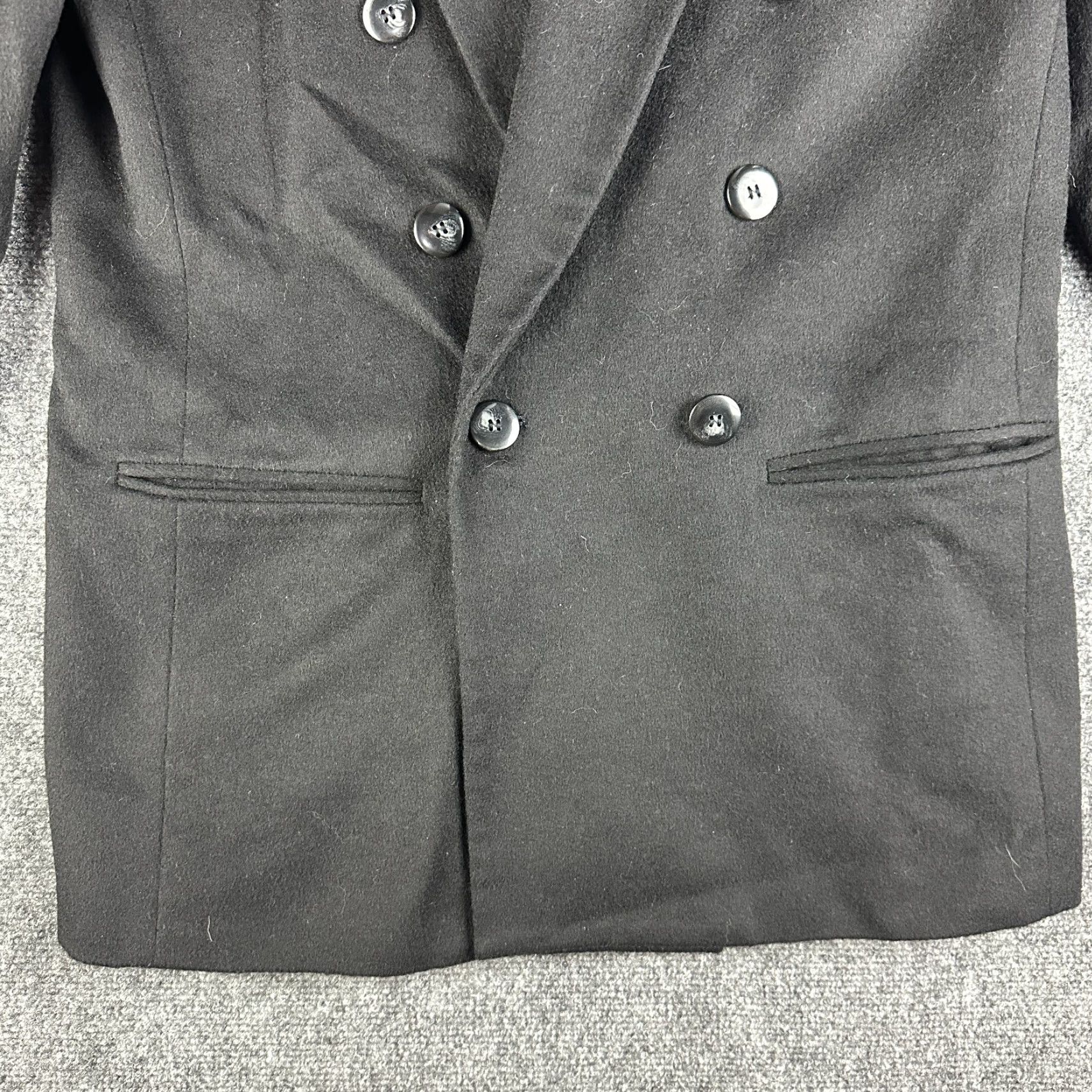 Lord & Taylor Lord & Taylor Jacket Blazer Womens 8P Petite Black Wool Cashmere Lined Pockets Vintage No Size M / US 6-8 / IT 42-44 - 4 Thumbnail