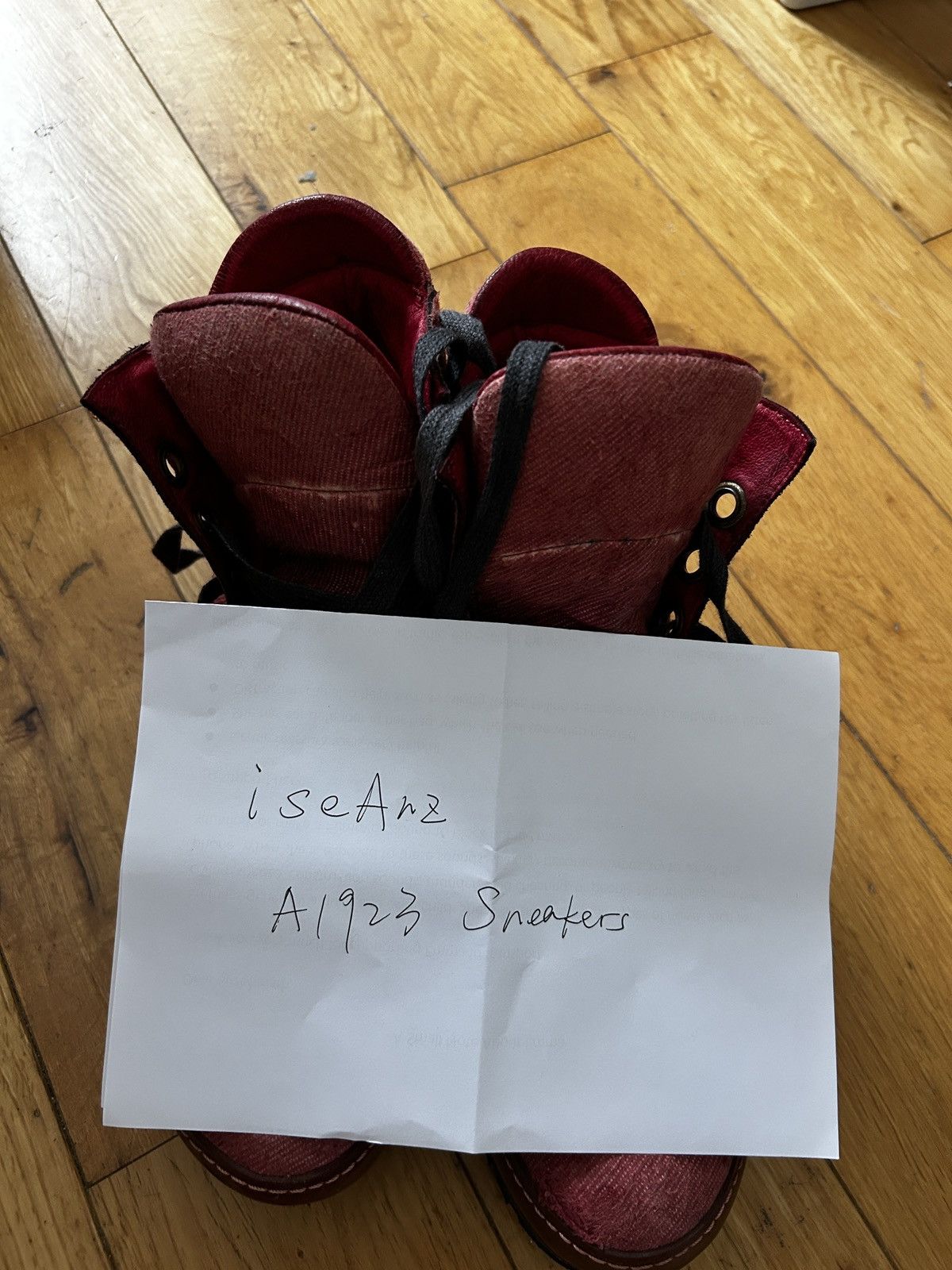 A1923 A1923 Handcrafted Distressed Leather Sneakers Size US 9 / EU 42 - 9 Thumbnail