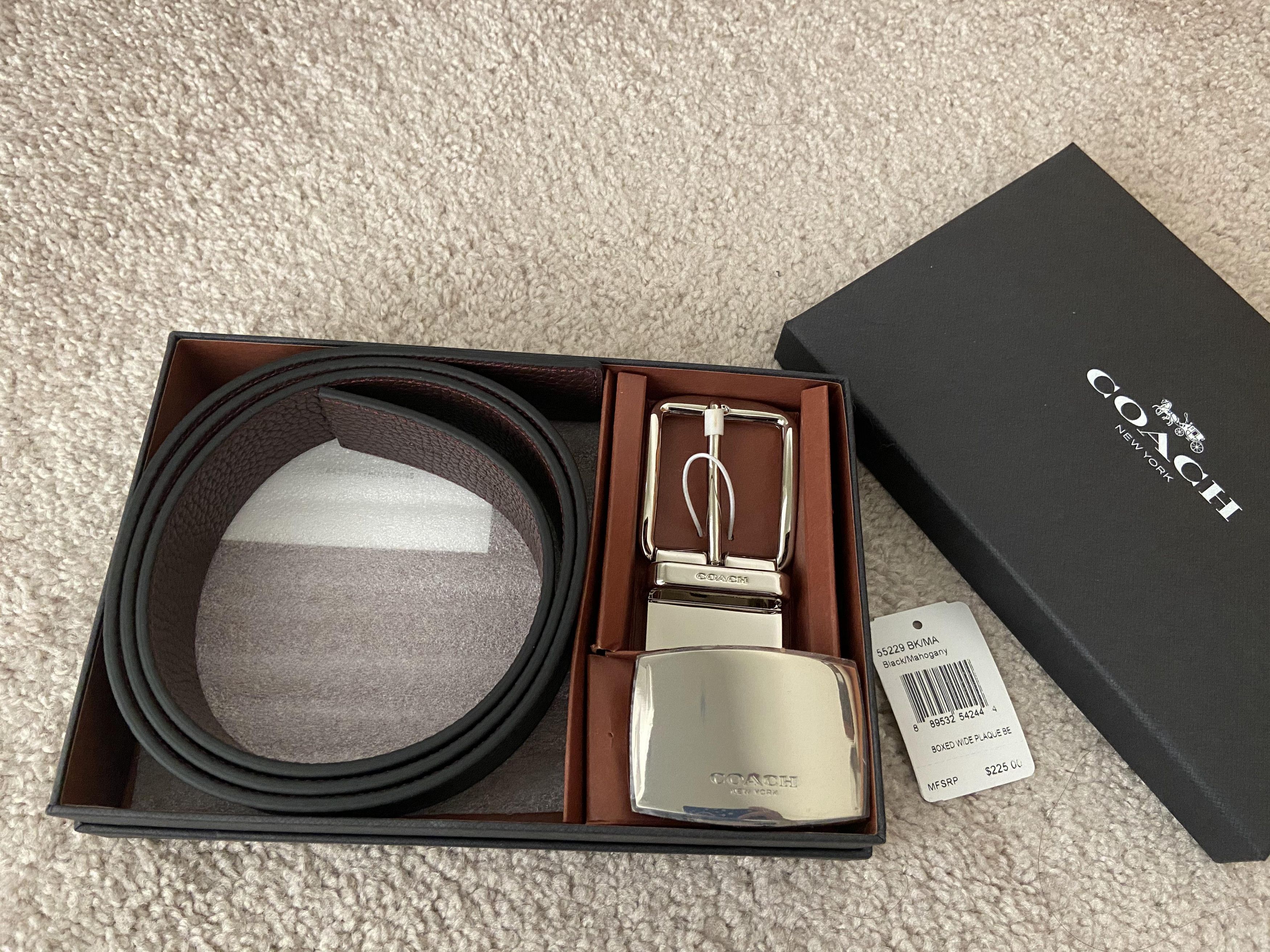 Boxed Plaque And Harness Buckle Cut To Size Reversible Belt