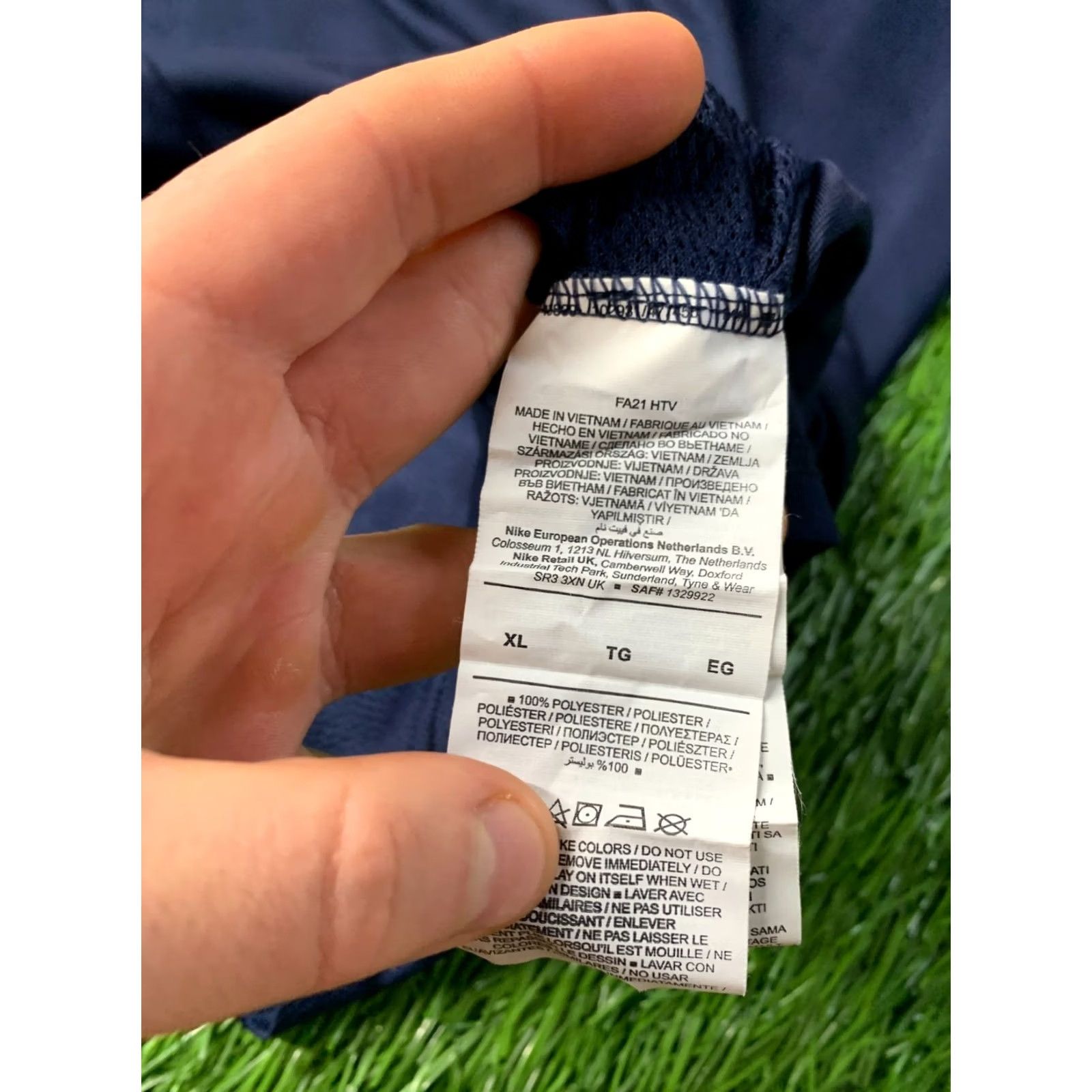 Nike NIKE ACADEMY DRI-FIT ORIGINAL 2021 MEN FOOTBALL SHIRT JERSEY TEE SIZE XL Navy White Size US XL / EU 56 / 4 - 5 Thumbnail