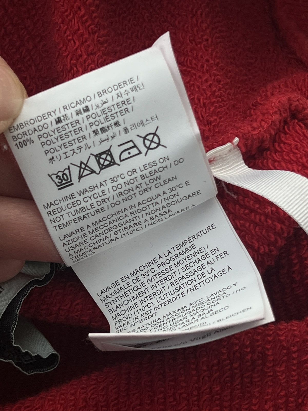 Off-White Off White red hoodie virgil abloh Size US M / EU 48-50 / 2 - 7 Thumbnail