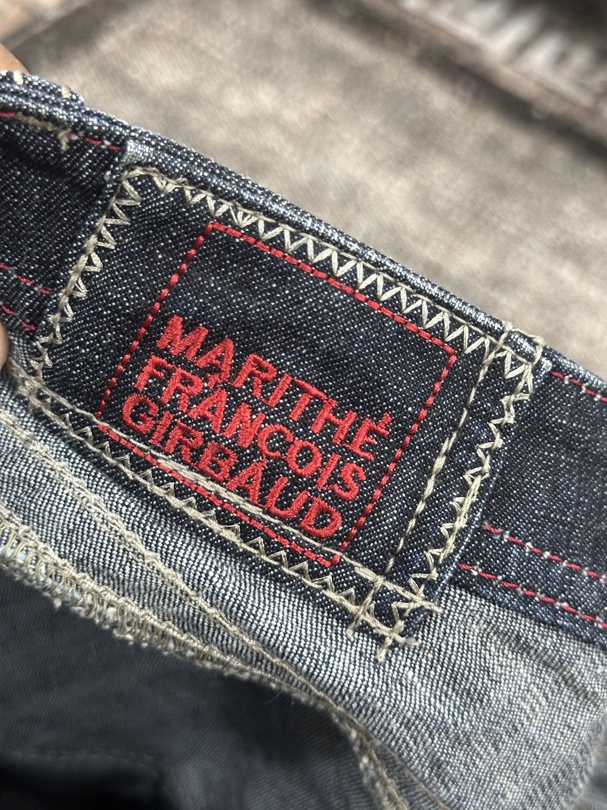If Six Was Nine × Le Grande Bleu (L.G.B.) × Marithe + Francois Girbaud MARITHE FRANCOIS GIRBAUD Pants Biker Utility Denim Size US 29 - 10 Thumbnail