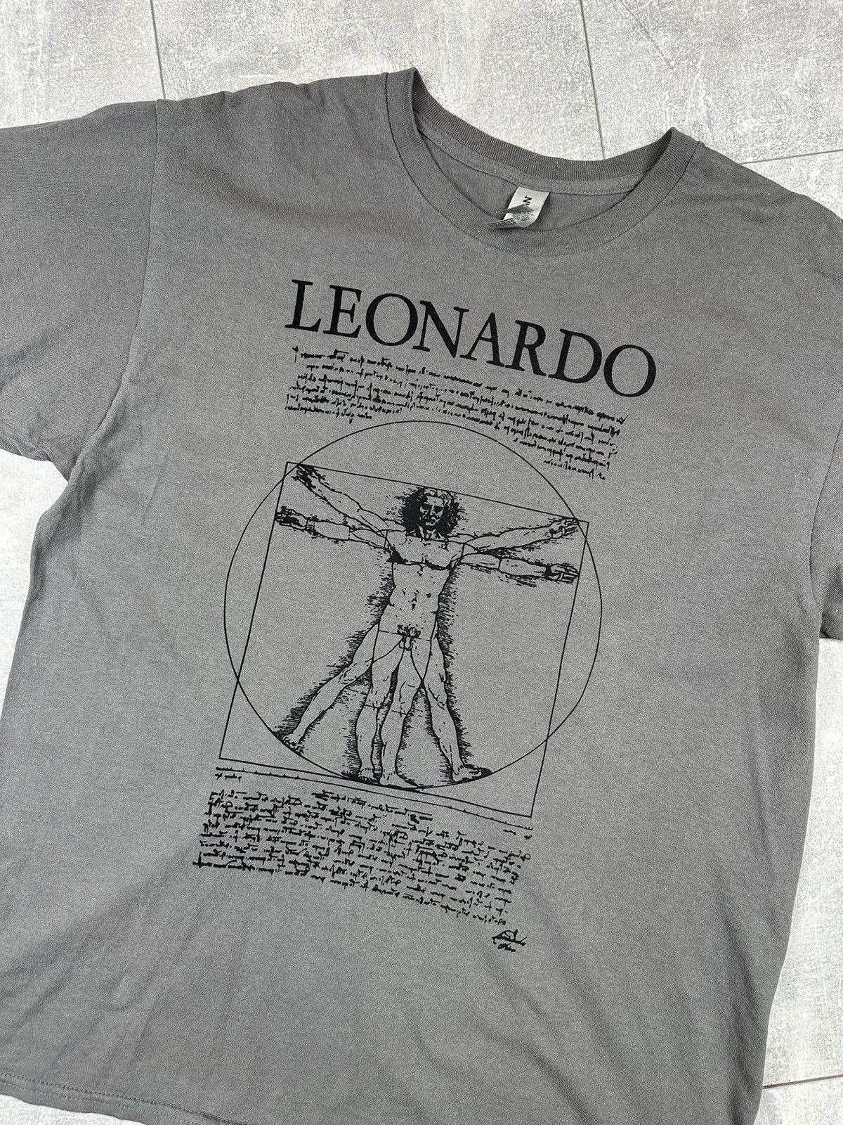 Arts & Science Leonardo Da Vinci Graphic Print Art T-Shit Size US L / EU 52-54 / 3 - 9 Thumbnail