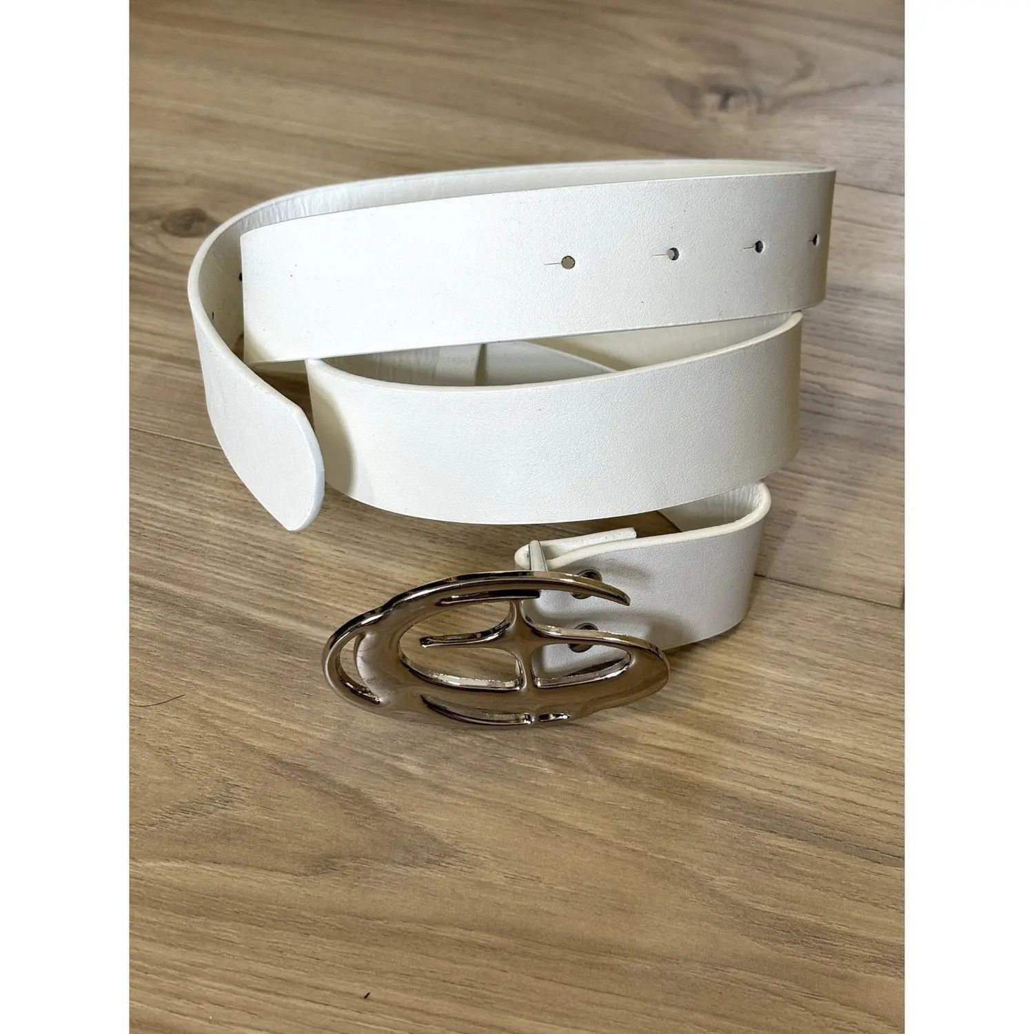 Japanese Brand × Vintage White Star Moon Buckle Belt Size ONE SIZE - 2 Thumbnail