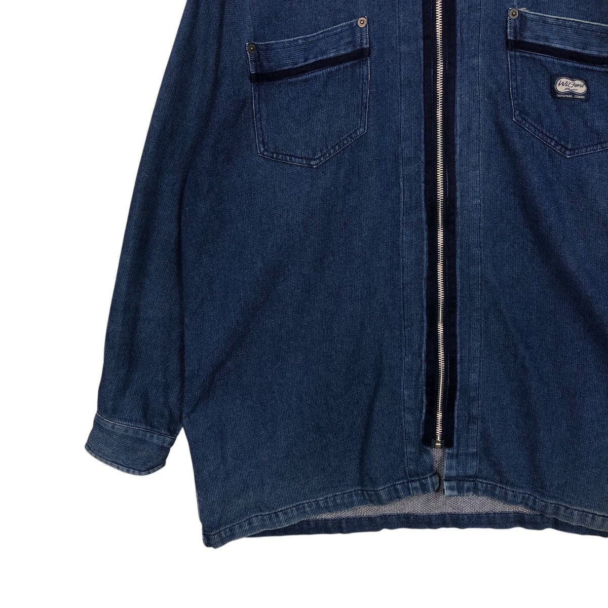 Japanese Brand Rare Witford Classic Oversized Denim Zip Shirt Jacket LL Size US L / EU 52-54 / 3 - 5 Thumbnail