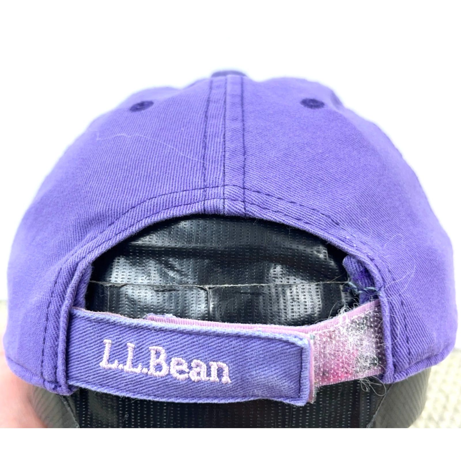 Vintage L.L. Bean Adjustable Baseball Cap Womens Purple Twill Hat Logo Casual Size ONE SIZE - 5 Thumbnail